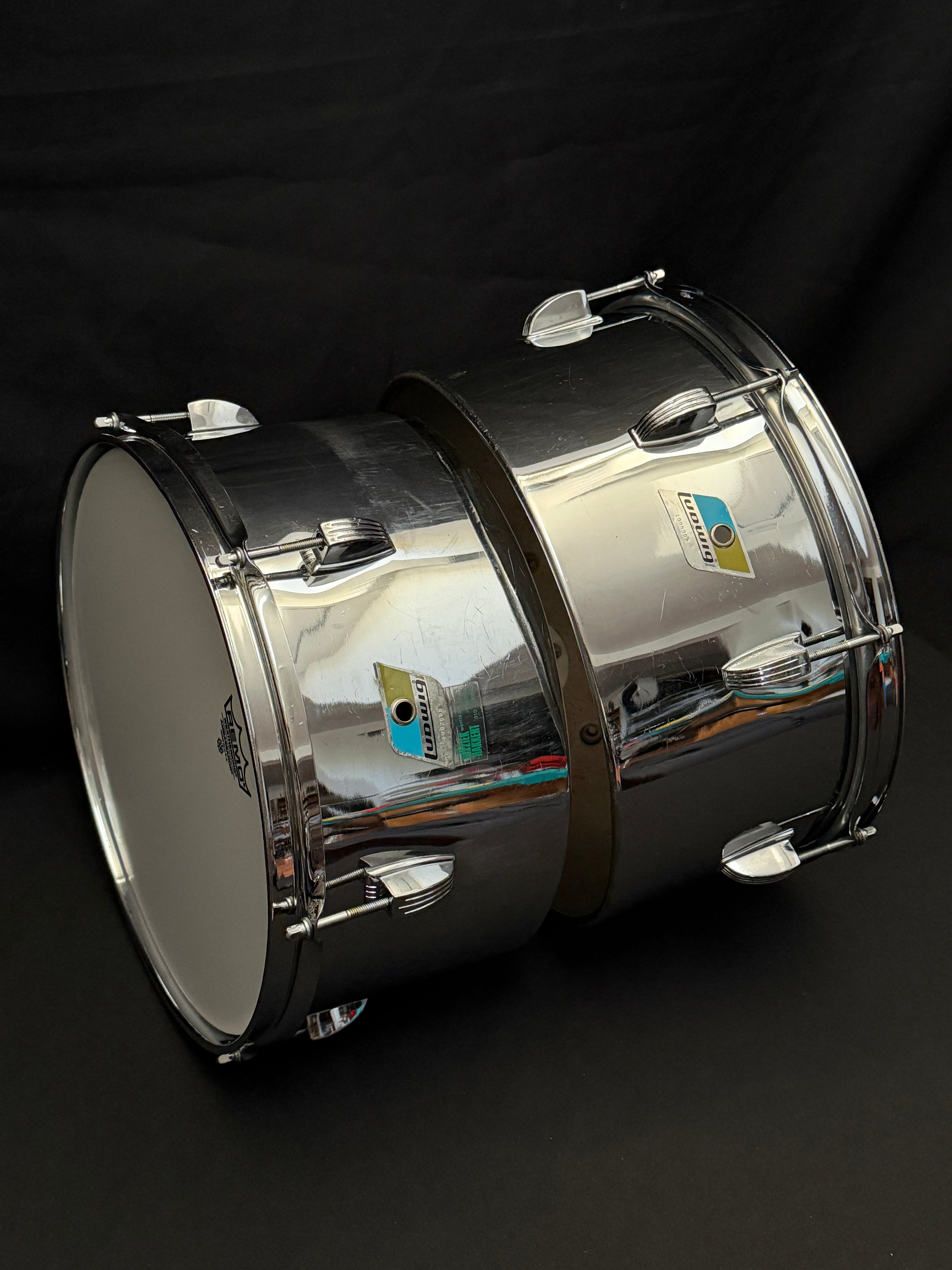 1979 Ludwig Steel Timbales 13" and 14"