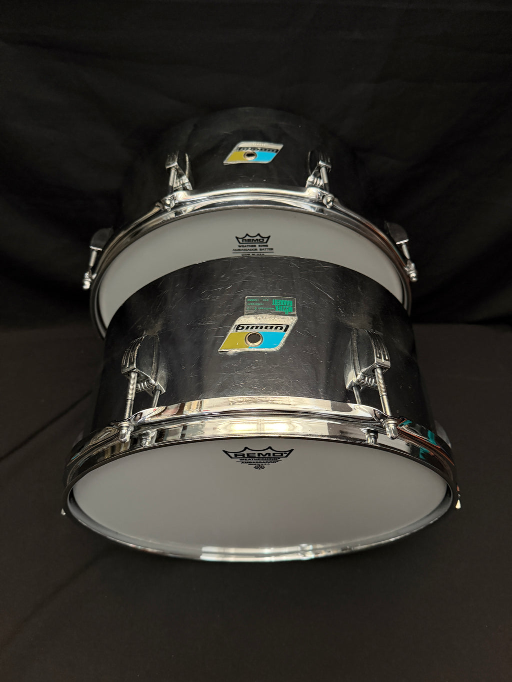 1979 Ludwig Steel Timbales 13" and 14"