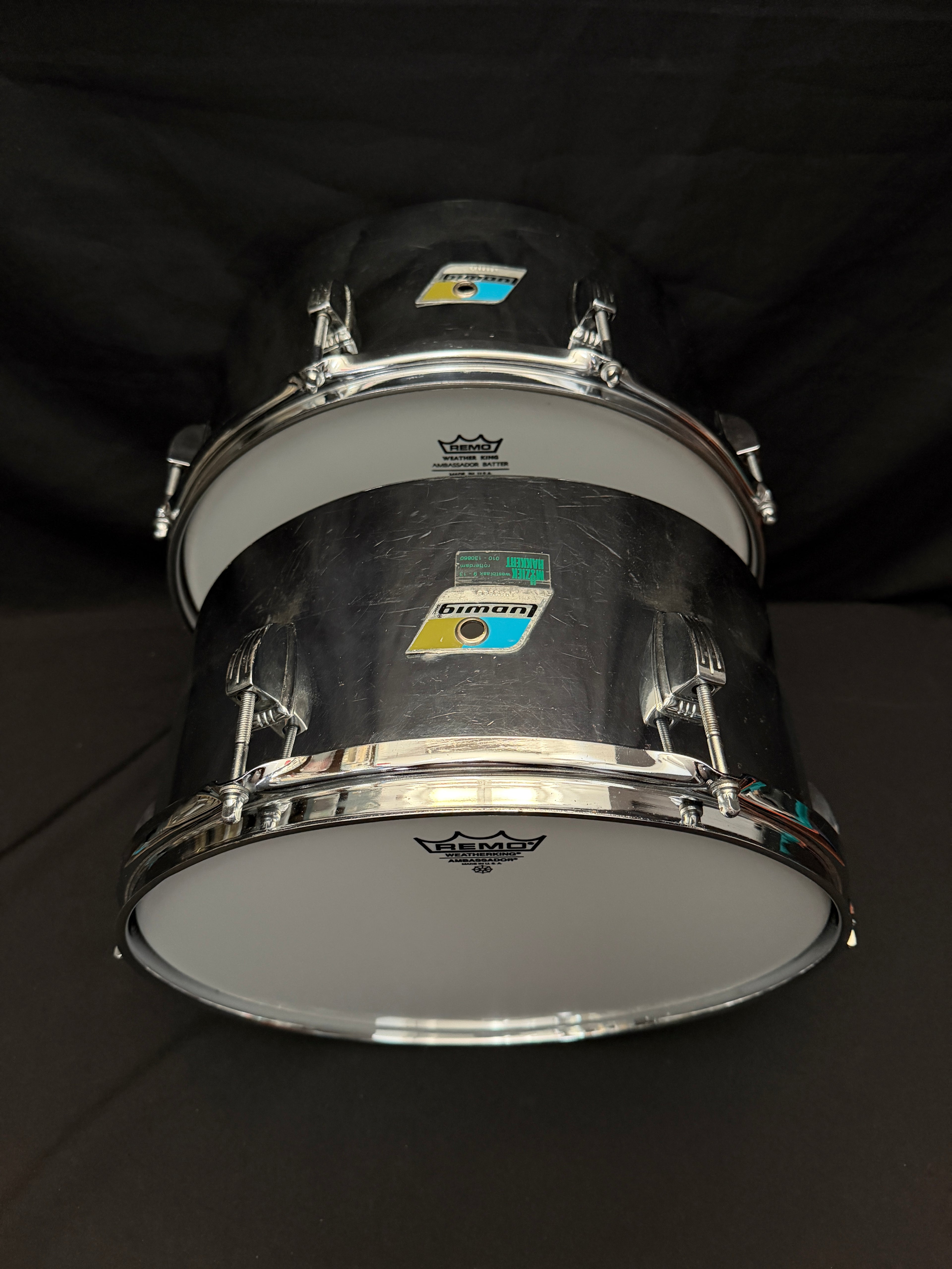 1979 Ludwig Steel Timbales 13" and 14"
