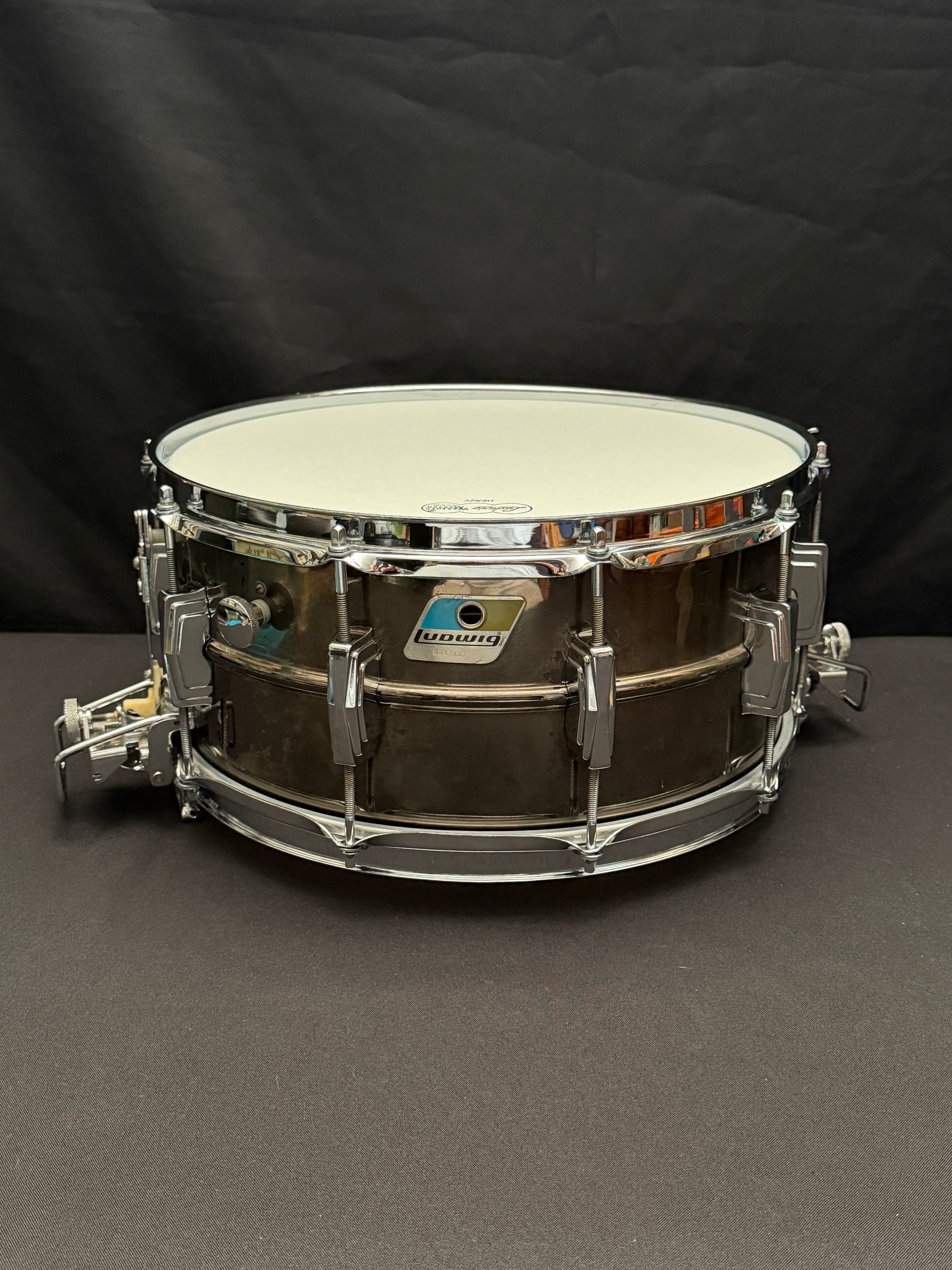 1980 Ludwig 14” x 6,5” Black Beauty Super Sensitive snare drum