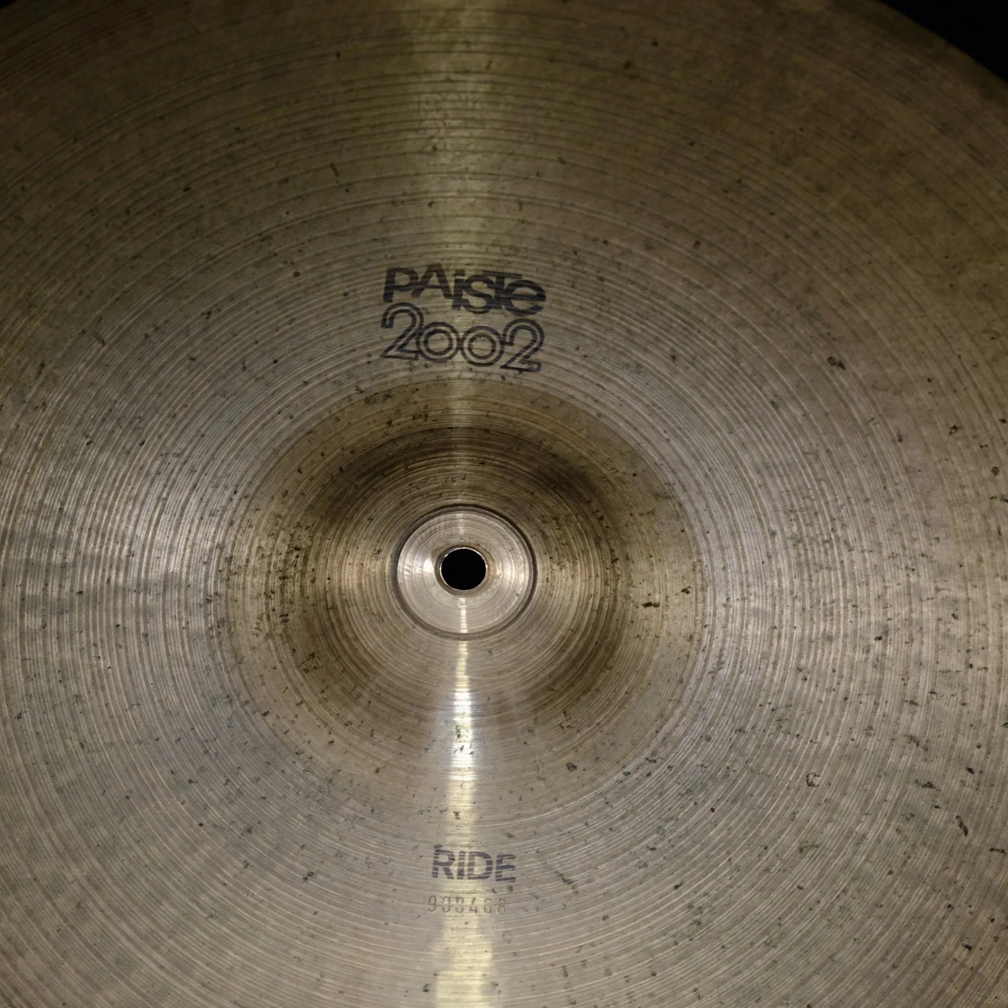 20" Paiste 2002 Ride black label 2178 grams from 1979