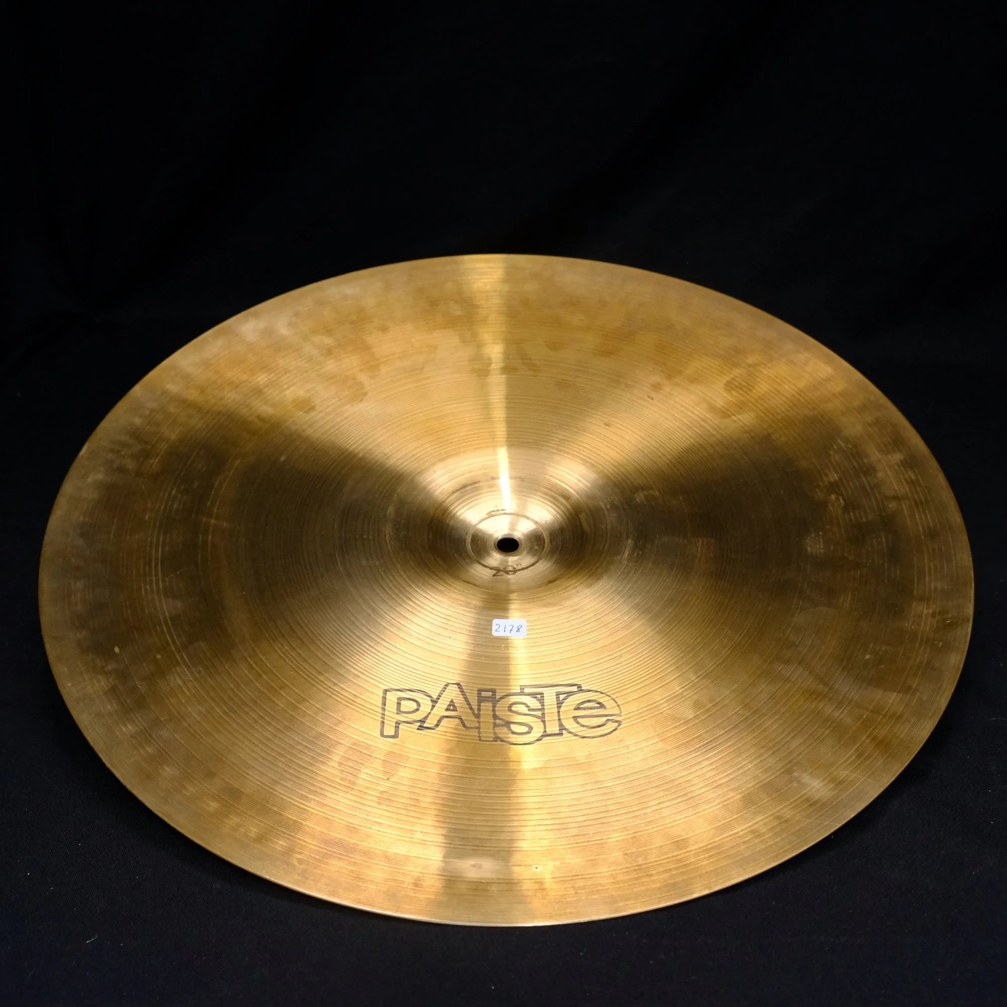 20" Paiste 2002 Ride black label 2178 grams from 1979