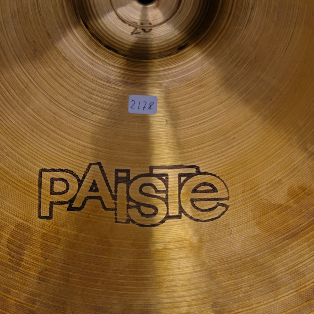 20" Paiste 2002 Ride black label 2178 grams from 1979