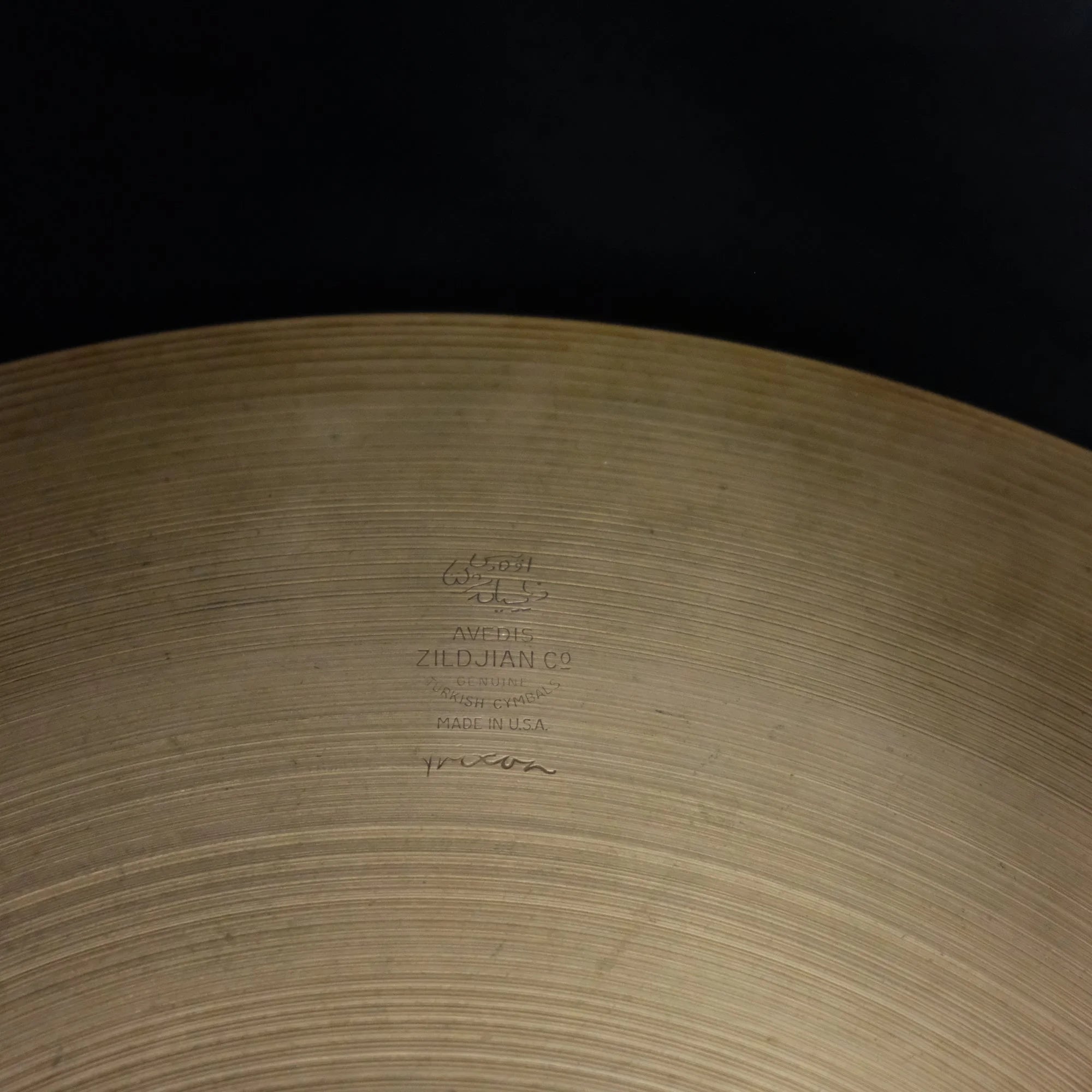 20" Zildjian Avedis cymbal 2000 grams Trixon stamp from 1950's