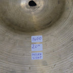 20" Zildjian K Istanbul Intermediate Stamp 1600 grams