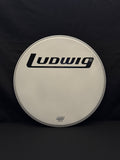 20" Ludwig Ensemble Medium Coated Block Logo Resonant Bass Drum Head from 1980's