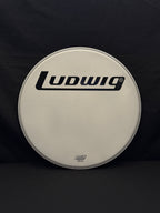 20" Ludwig Ensemble Medium Coated Block Logo Resonant Bass Drum Head from 1980's