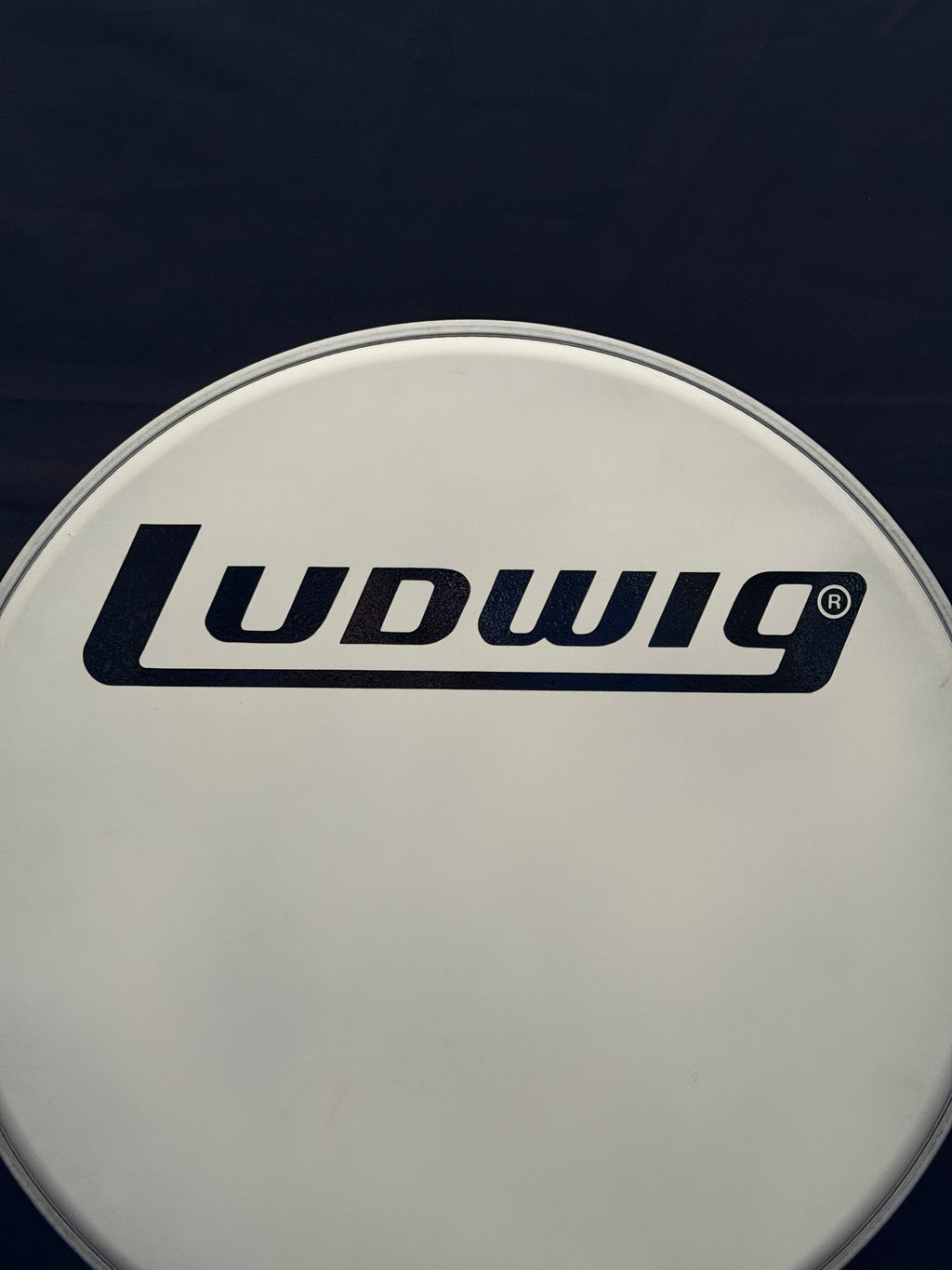 20" Ludwig Ensemble Medium Coated Block Logo Resonant Bass Drum Head from 1980's