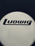 20" Ludwig Ensemble Medium Coated Block Logo Resonant Bass Drum Head from 1980's