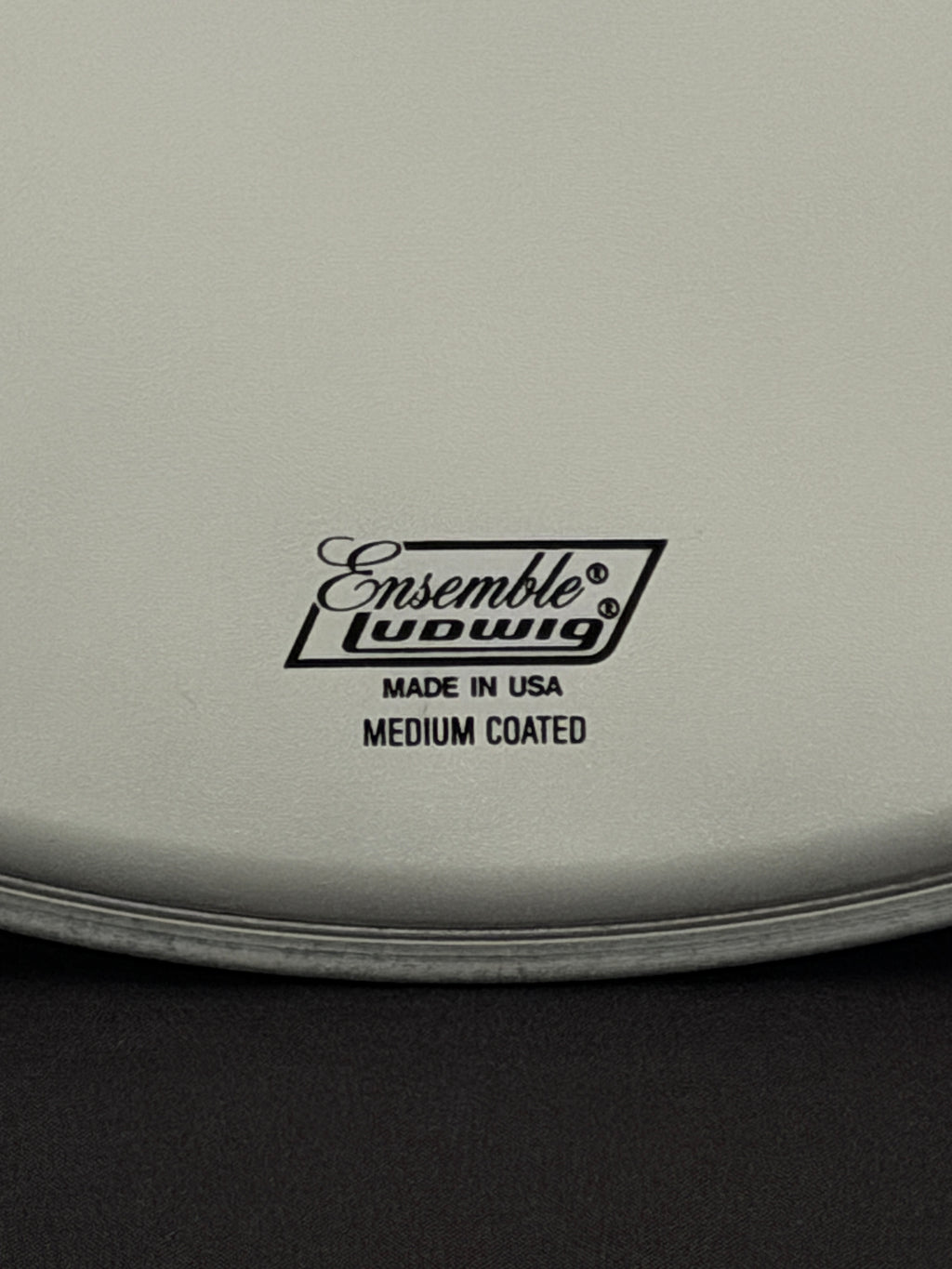 20" Ludwig Ensemble Medium Coated Block Logo Resonant Bass Drum Head from 1980's
