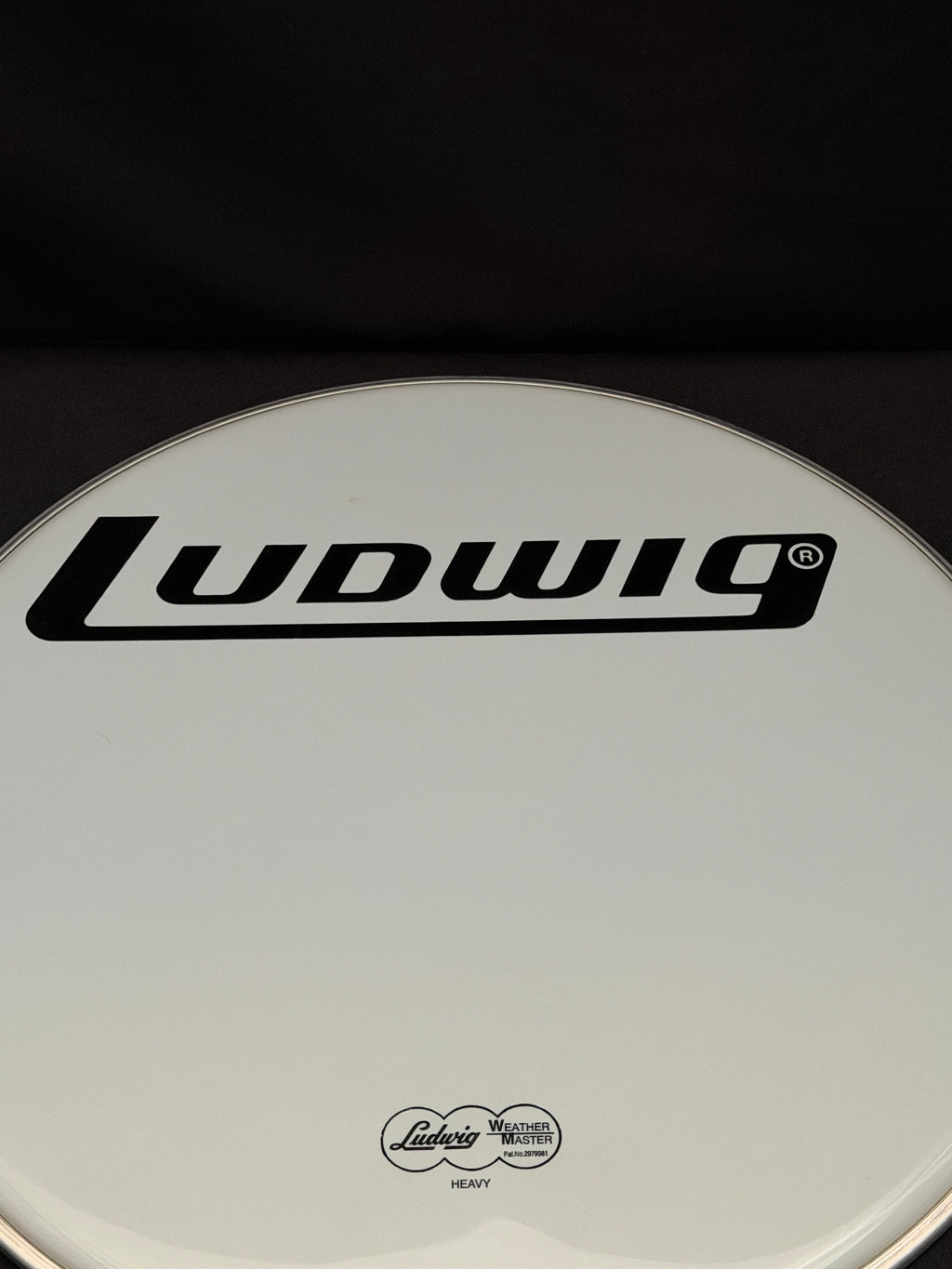 20" Ludwig LW4220-B Weather Master Heavy Block Logo Smooth Resonant Bass Drum Head