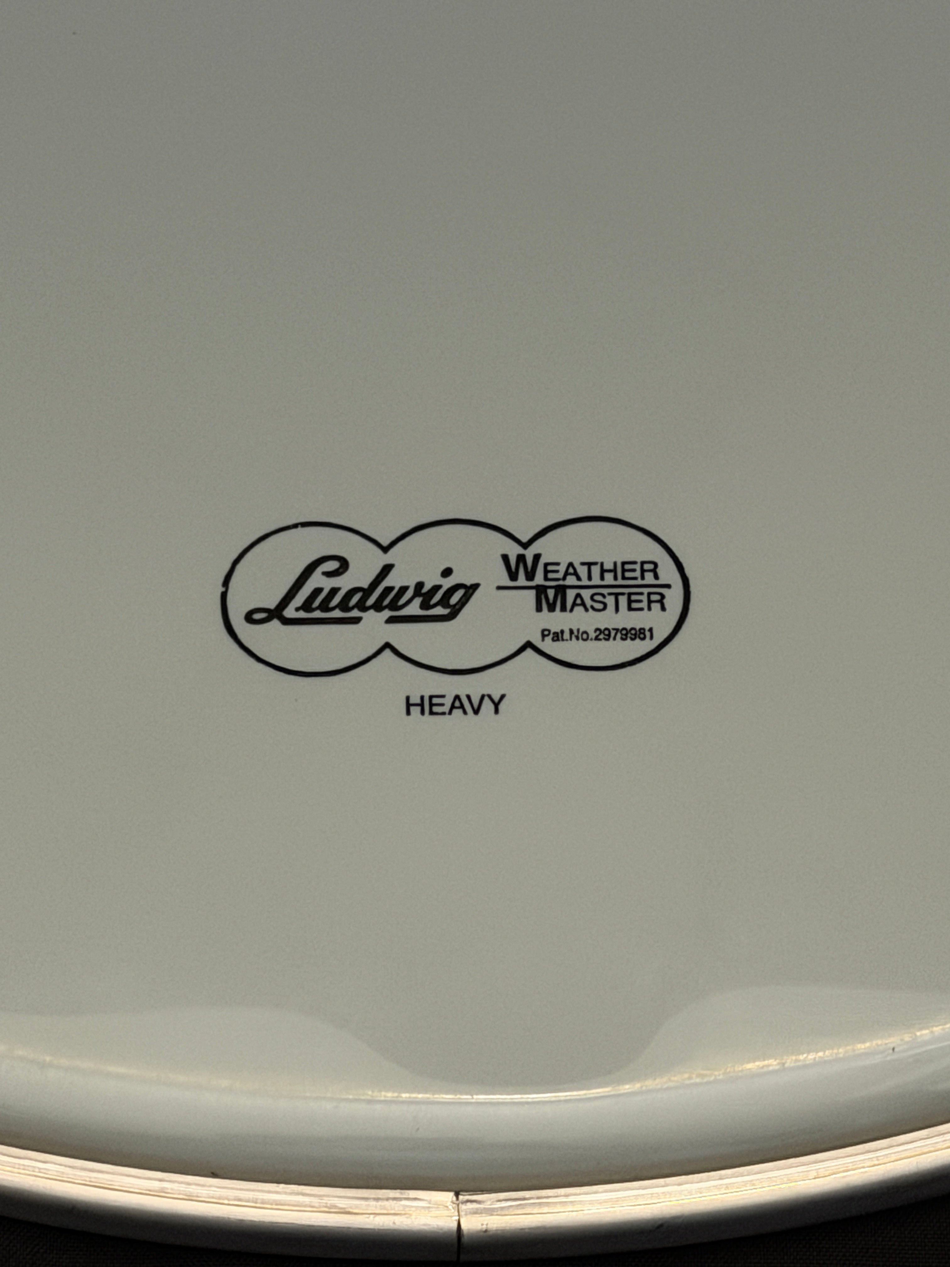 20" Ludwig LW4220-B Weather Master Heavy Block Logo Smooth Resonant Bass Drum Head