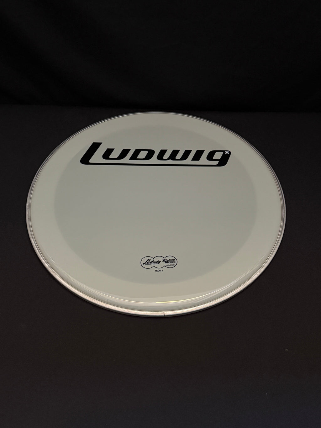 20" Ludwig LW4220-B Weather Master Heavy Block Logo muffler Smooth Resonant Bass Drum Head