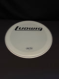 20" Ludwig LW4220-B Weather Master Heavy Block Logo muffler Smooth Resonant Bass Drum Head