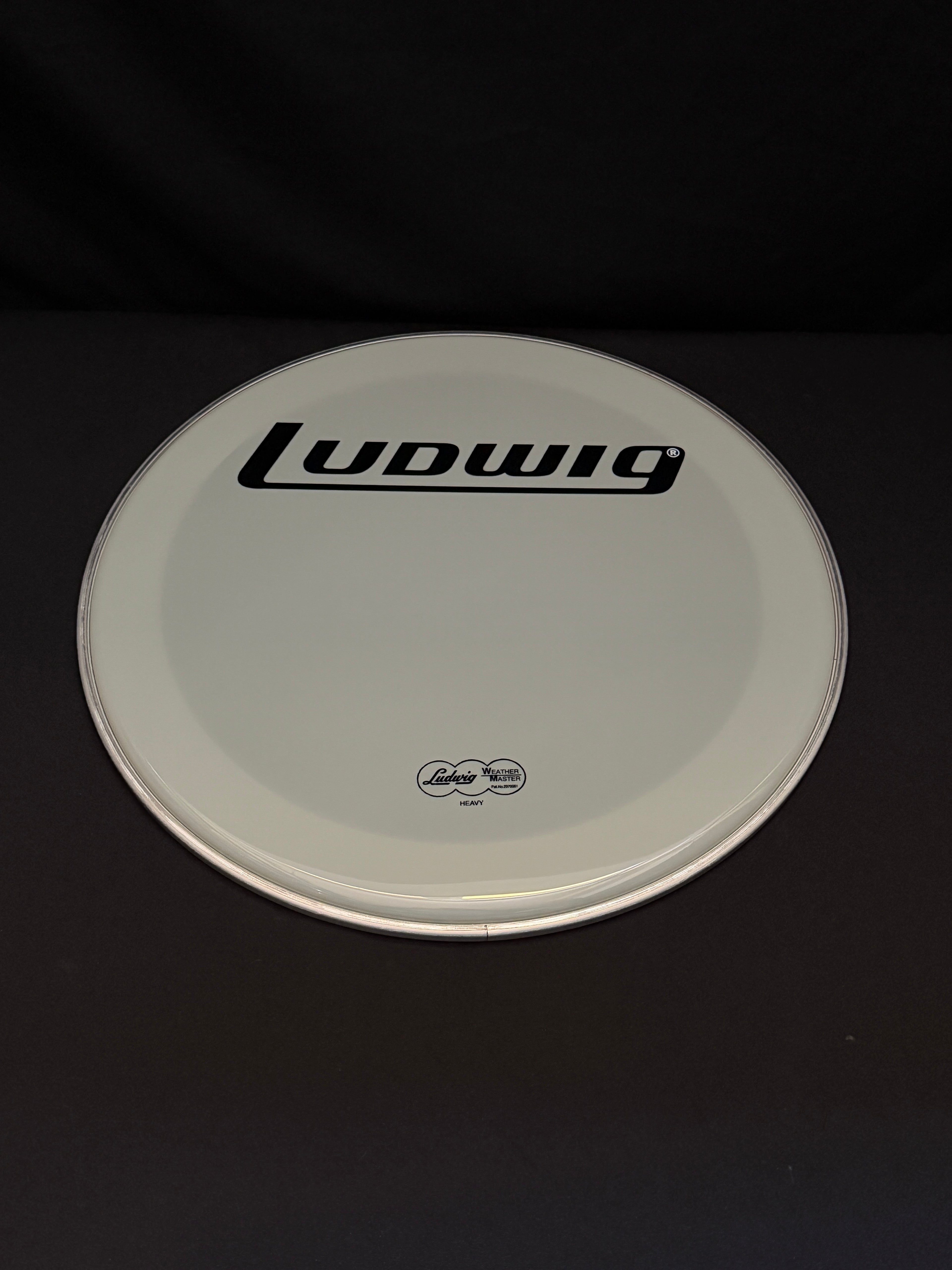 20" Ludwig LW4220-B Weather Master Heavy Block Logo muffler Smooth Resonant Bass Drum Head