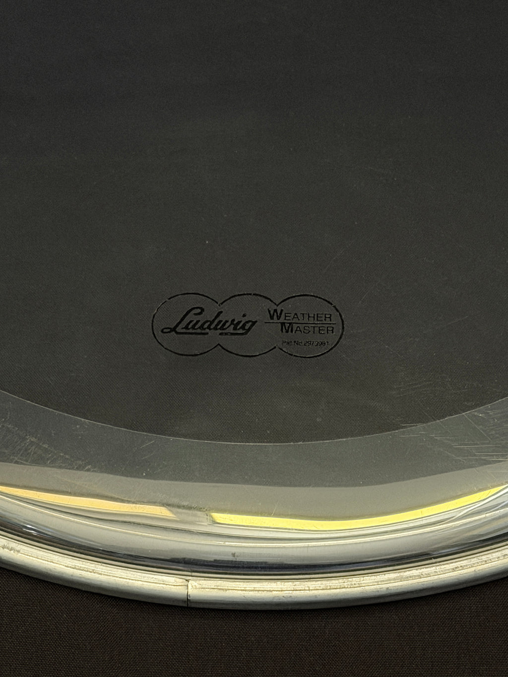20" Ludwig Weather Master Clear with muffler Batter Bass Drum Head