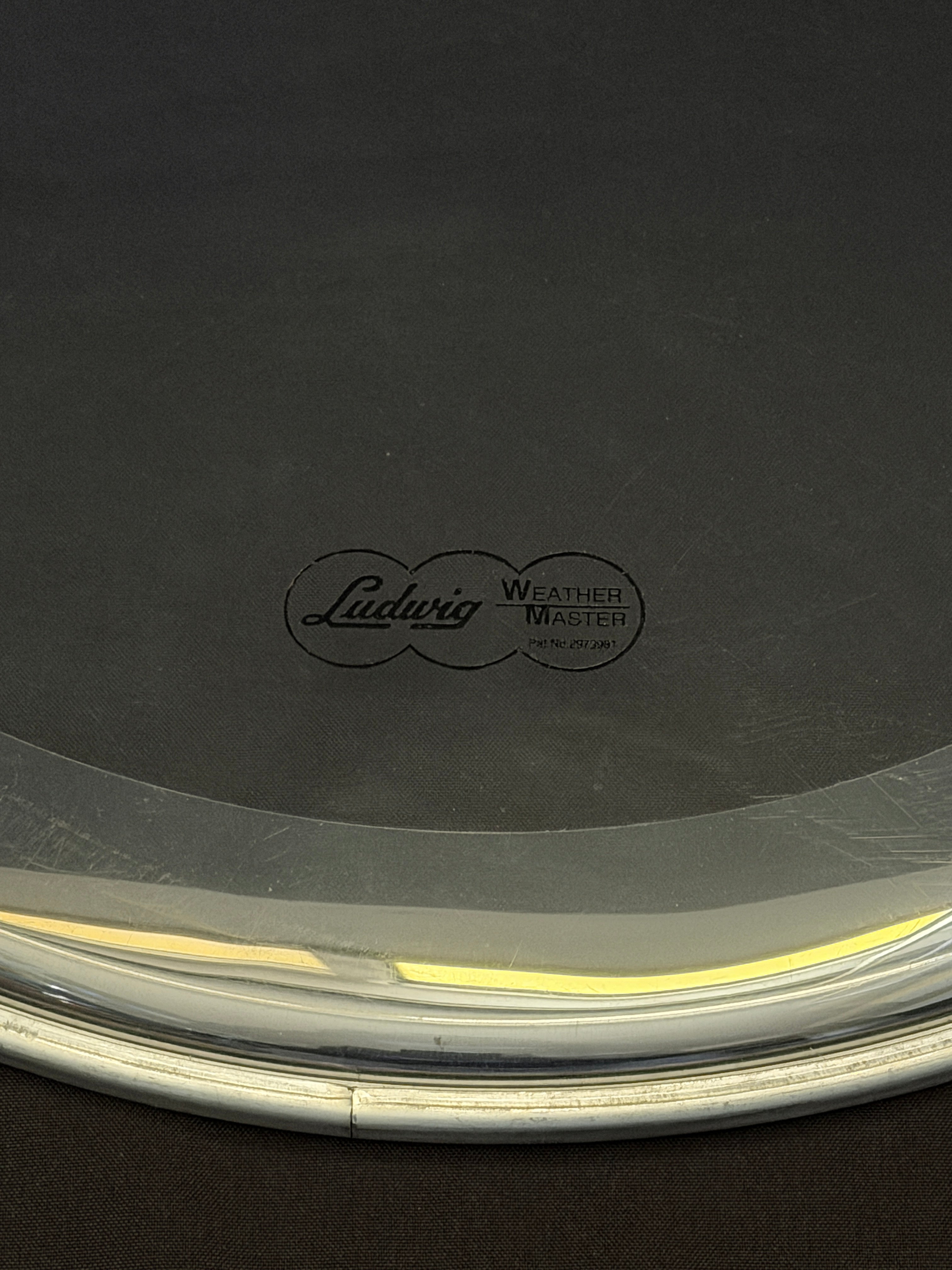 20" Ludwig Weather Master Clear with muffler Batter Bass Drum Head