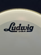 20" Ludwig by Remo Script Logo Powerstroke Smooth White Resonant Bass Drum Head