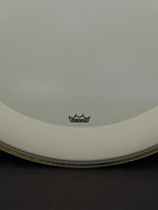 20" Ludwig by Remo Script Logo Powerstroke Smooth White Resonant Bass Drum Head