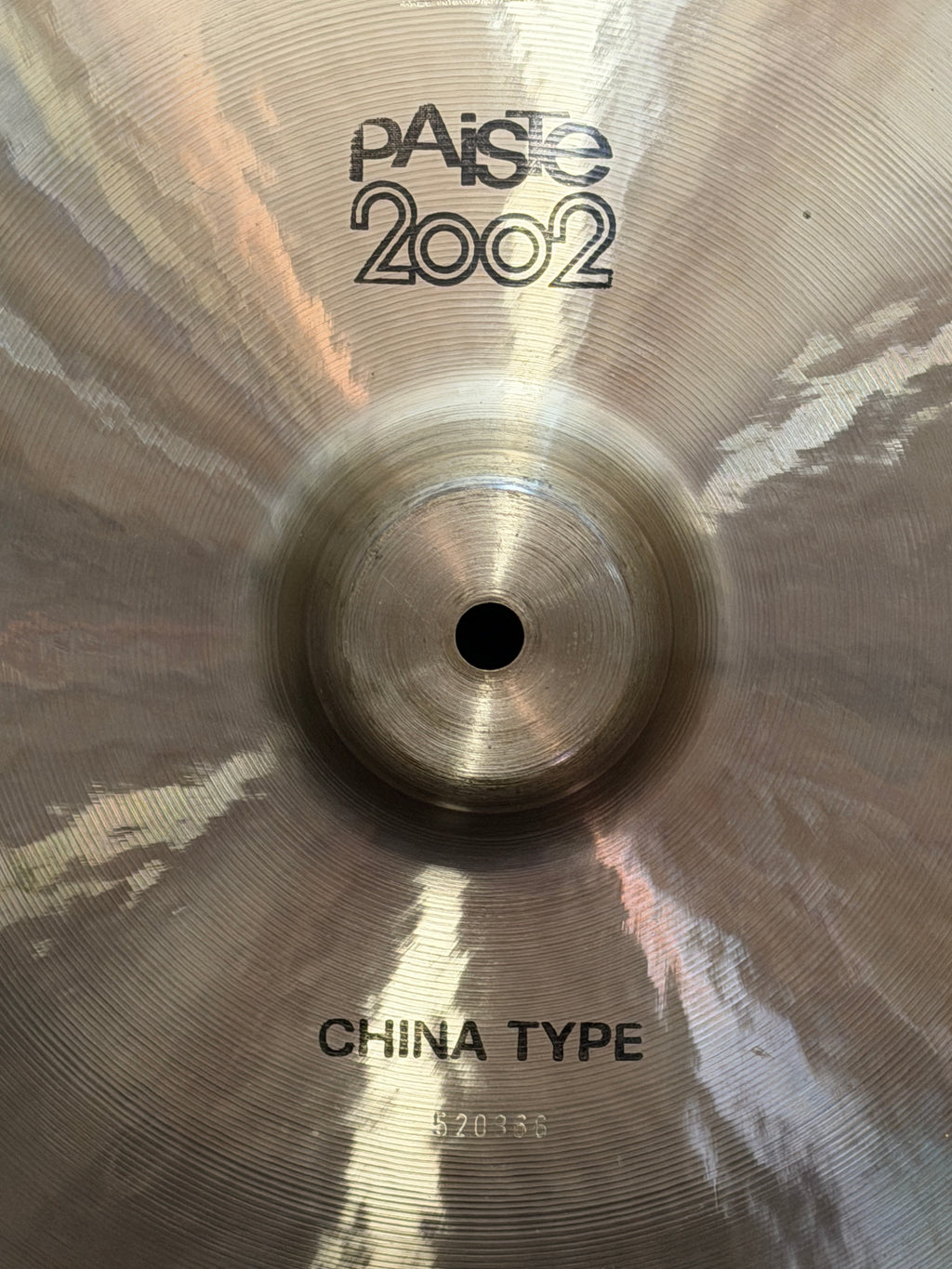20" Paiste 2002 China 1835 grams from 1975