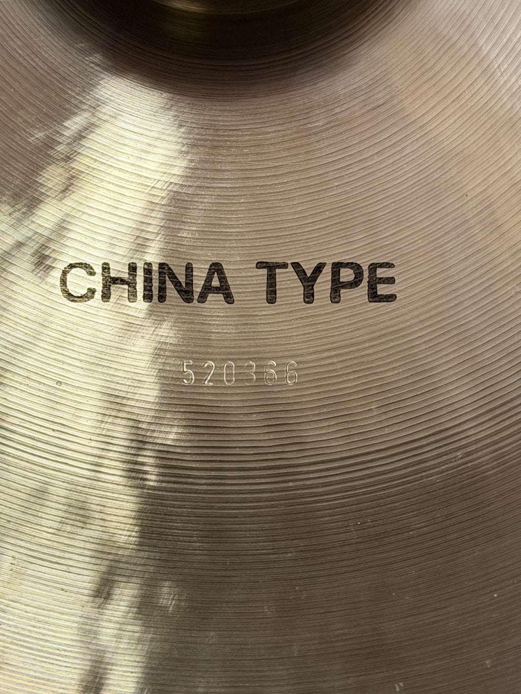 20" Paiste 2002 China 1835 grams from 1975