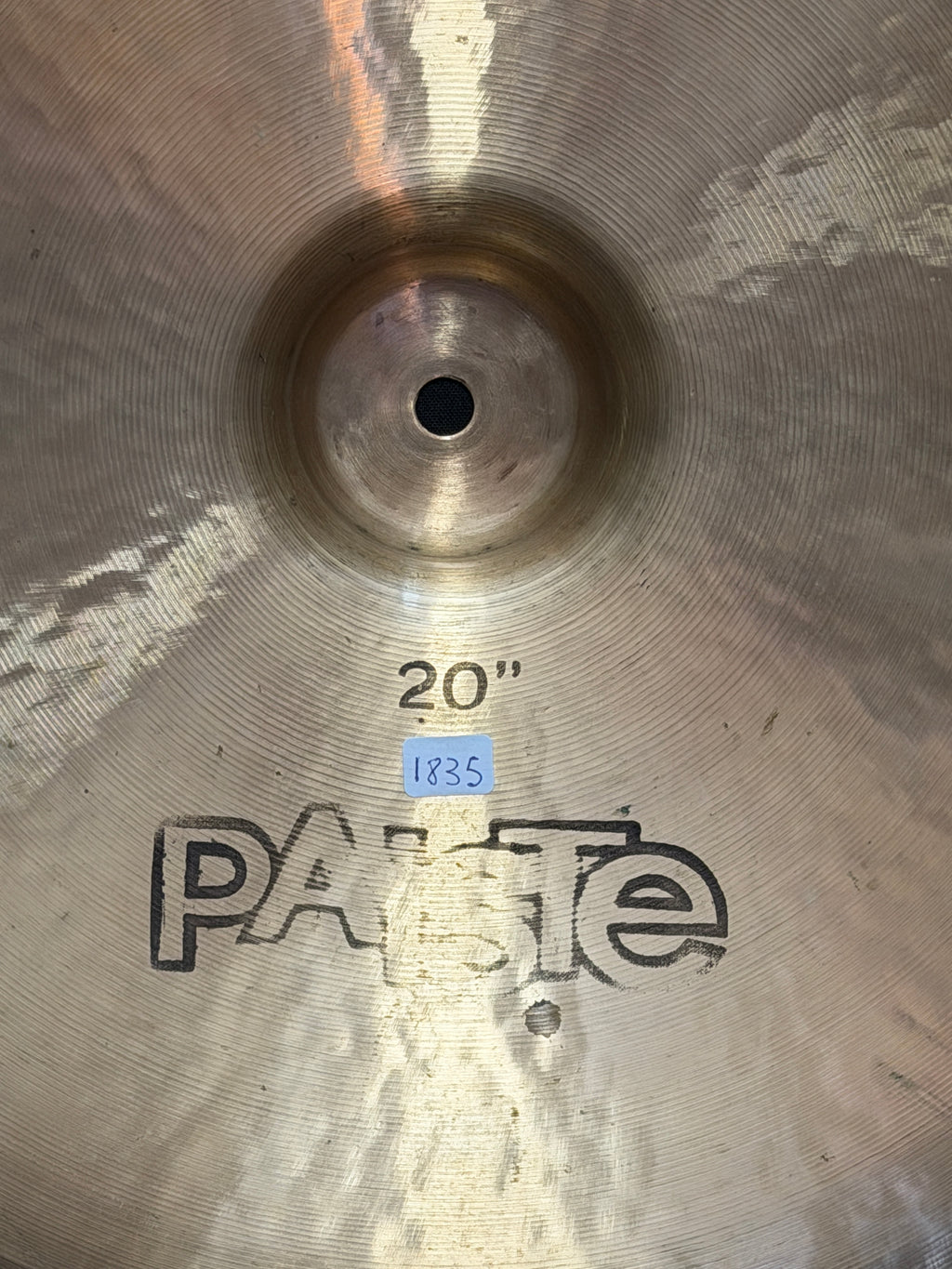 20" Paiste 2002 China 1835 grams from 1975