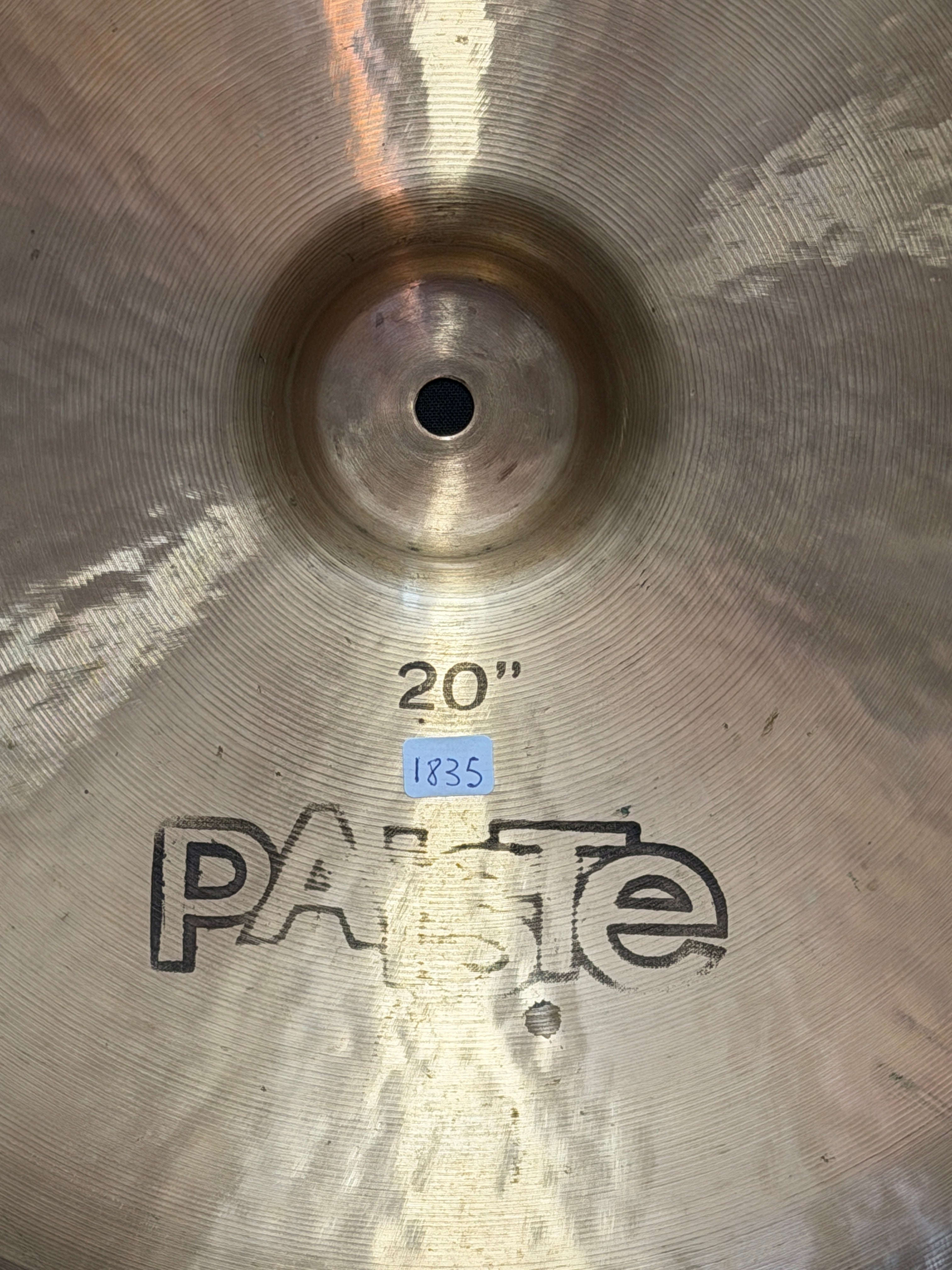 20" Paiste 2002 China 1835 grams from 1975