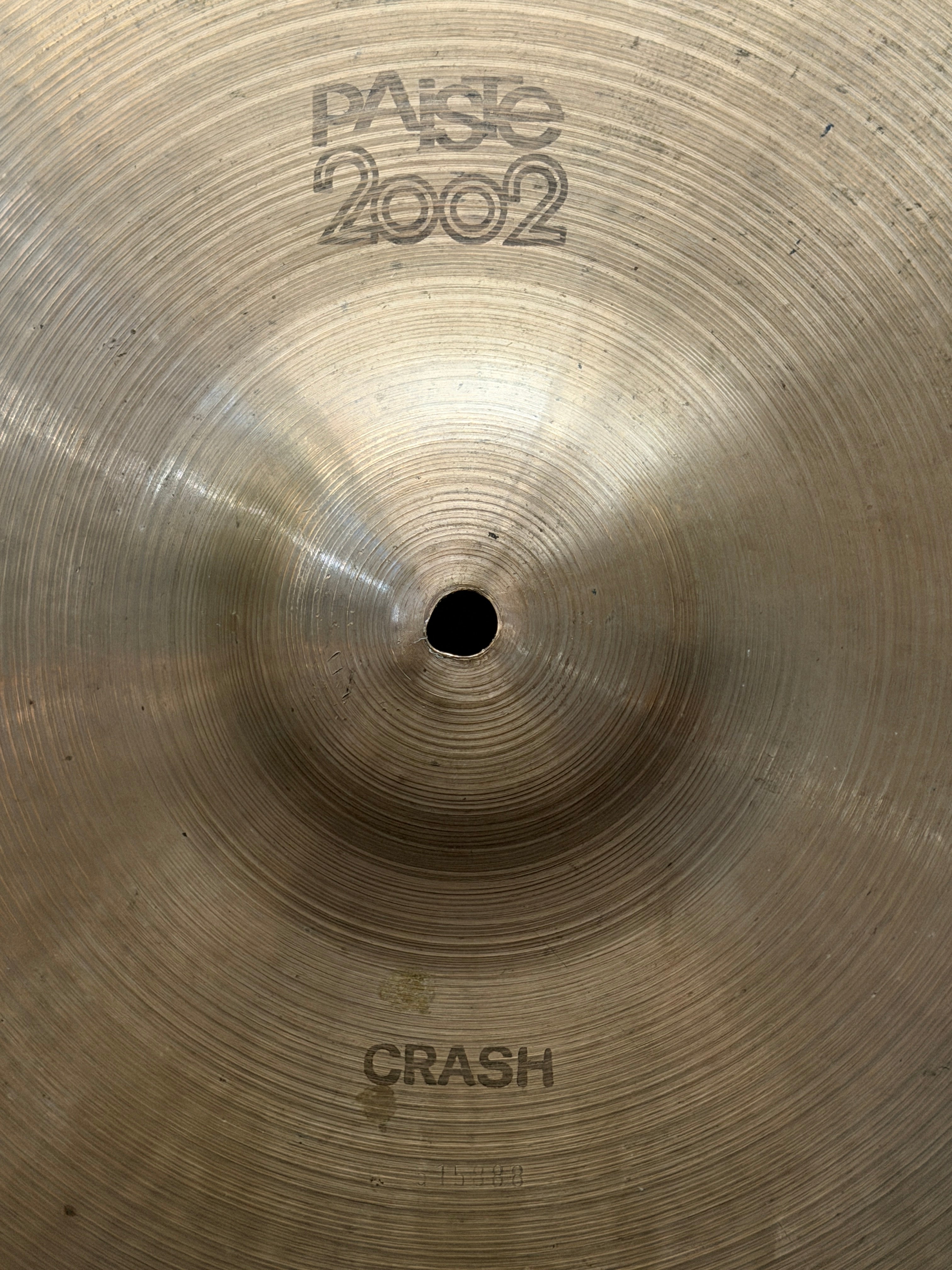 20" Paiste 2002 Crash 1900 grams from 1972 Pre-Serial