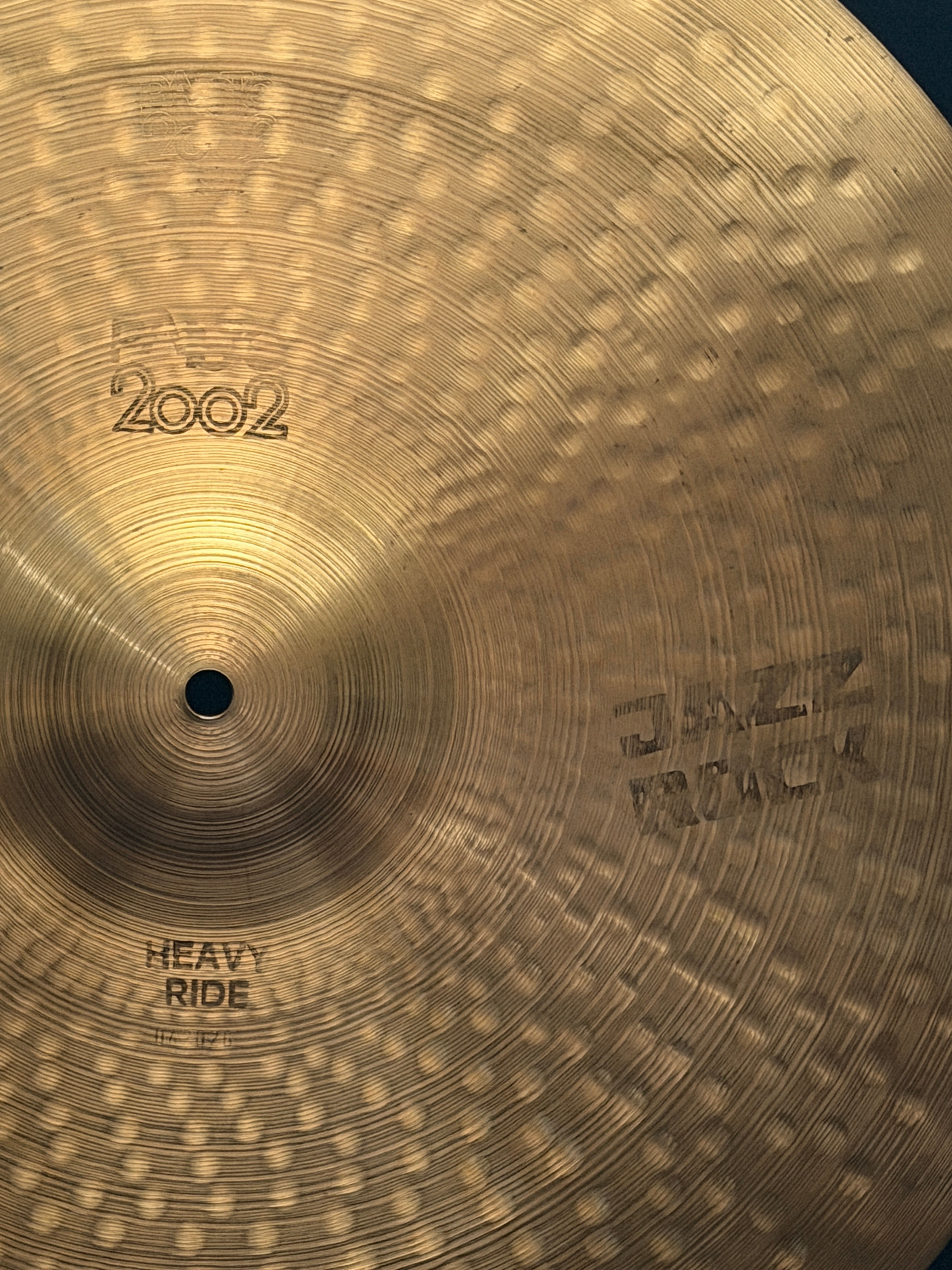 20" Paiste 2002 Heavy Ride "Jazz Rock" 2767 grams from 1980