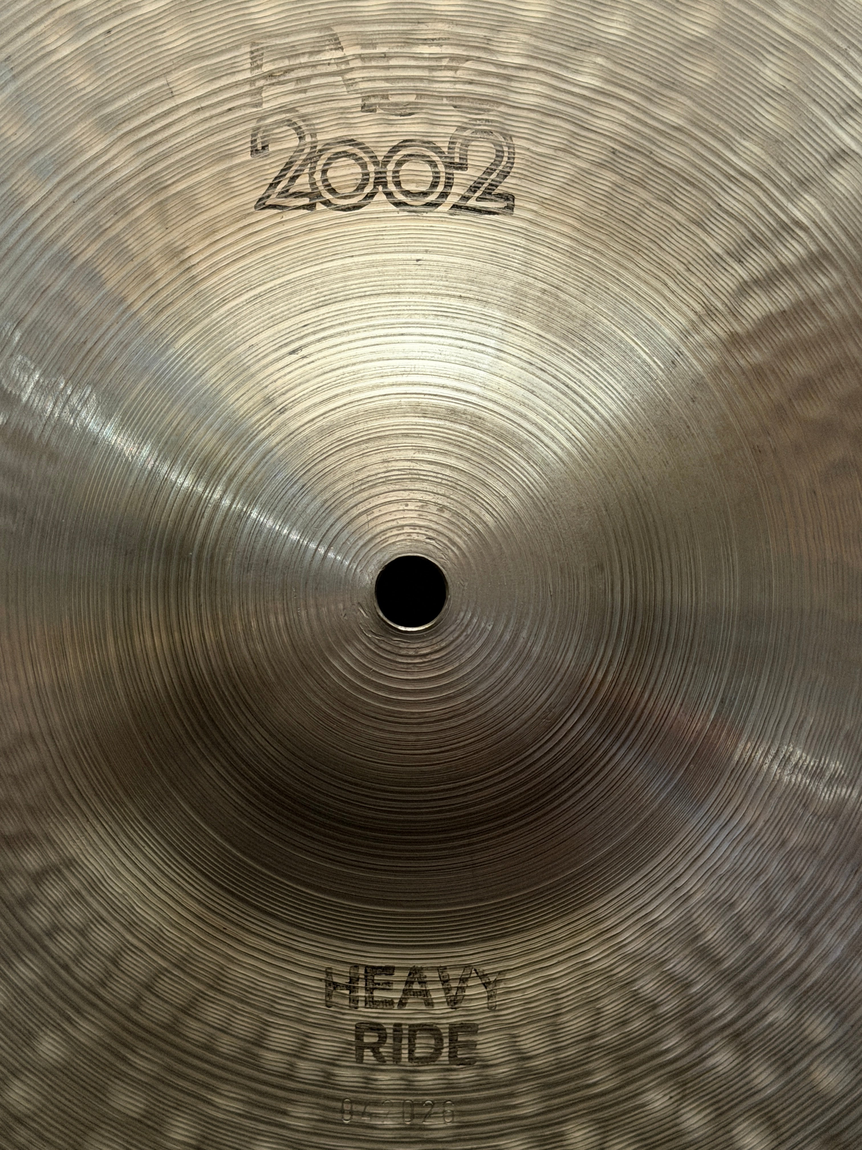 20" Paiste 2002 Heavy Ride "Jazz Rock" 2767 grams from 1980