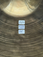 20" Zildjian K Istanbul cymbal Intermediate Stamp 2433 grams