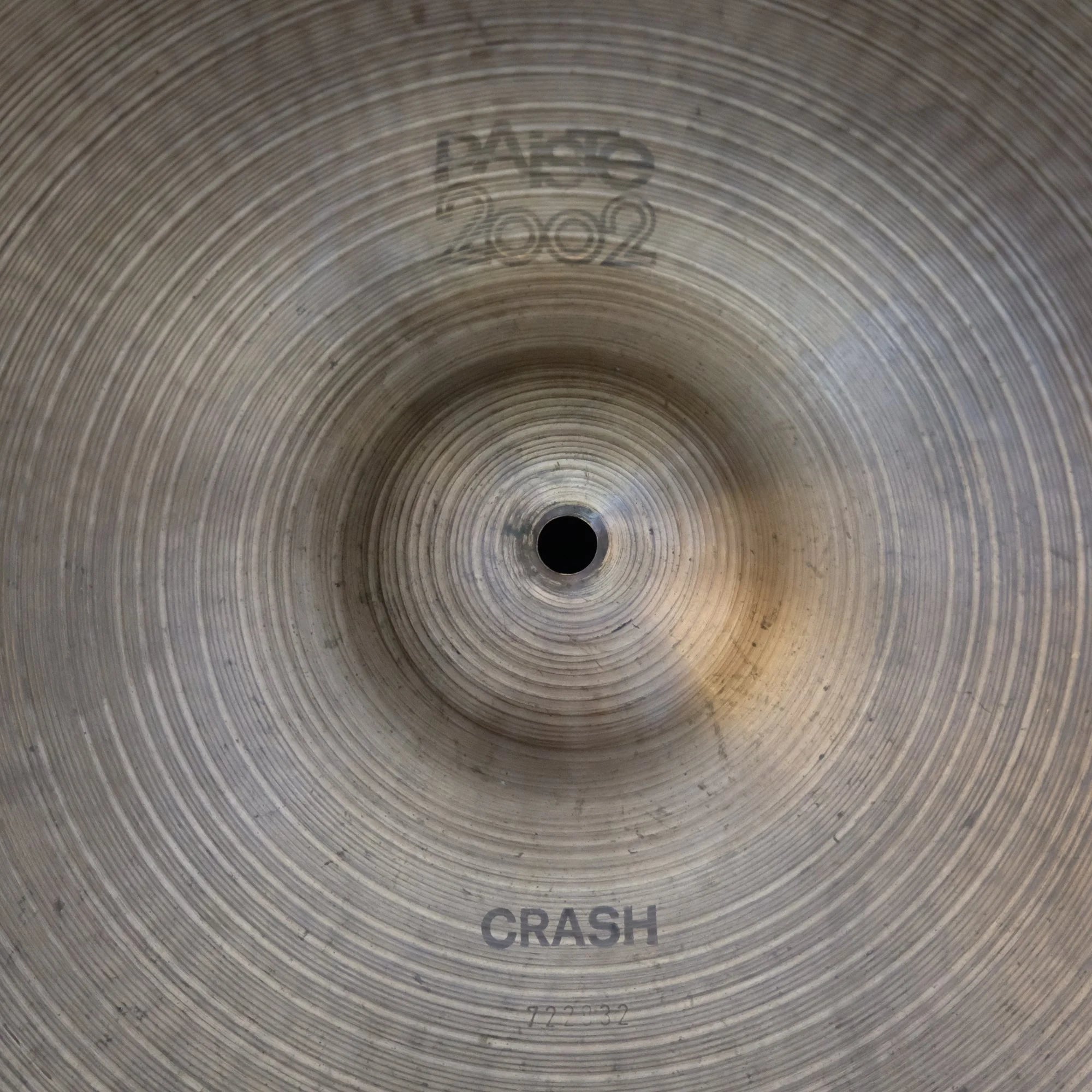 20" Paiste 2002 Crash black logo from 1977