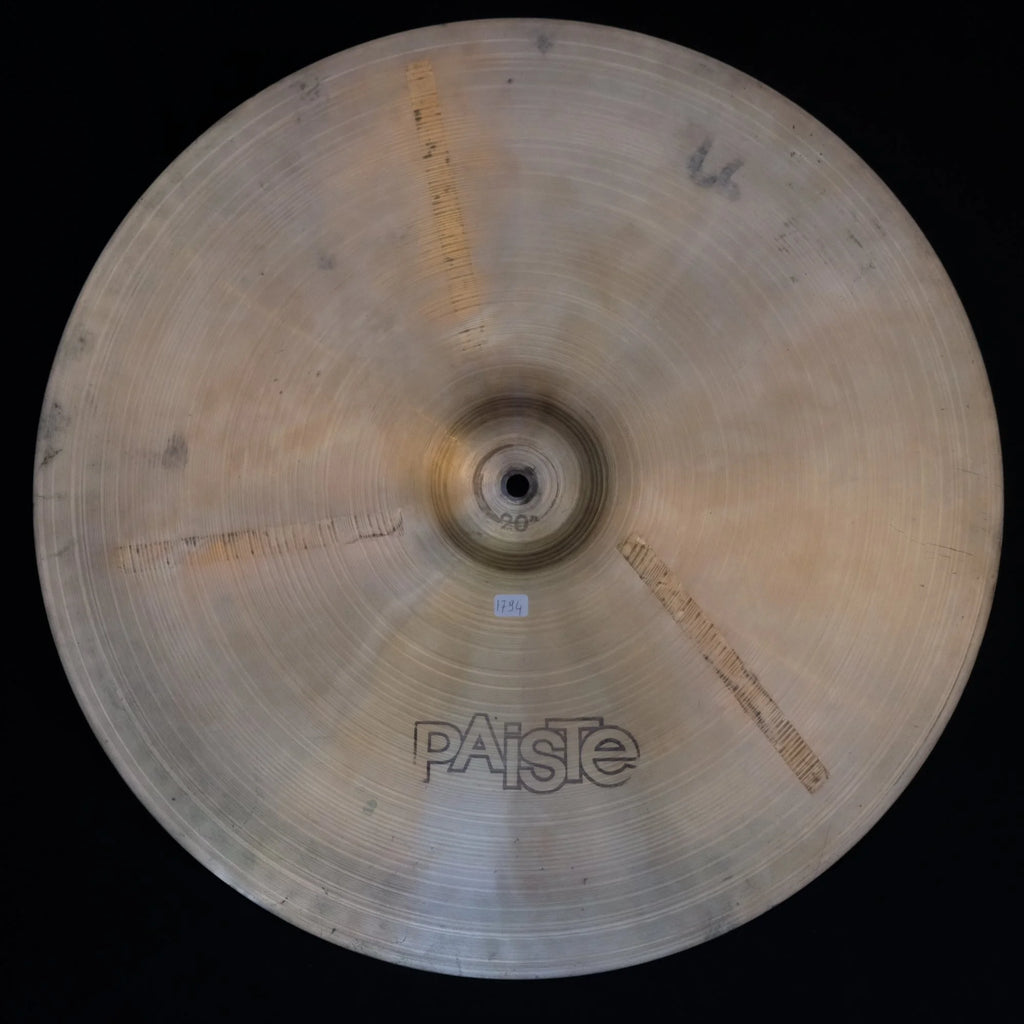 20" Paiste 2002 Crash black logo from 1977