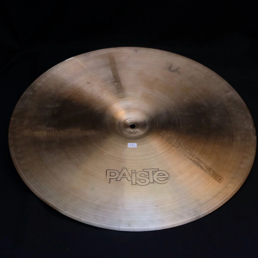 20" Paiste 2002 Crash black logo from 1977