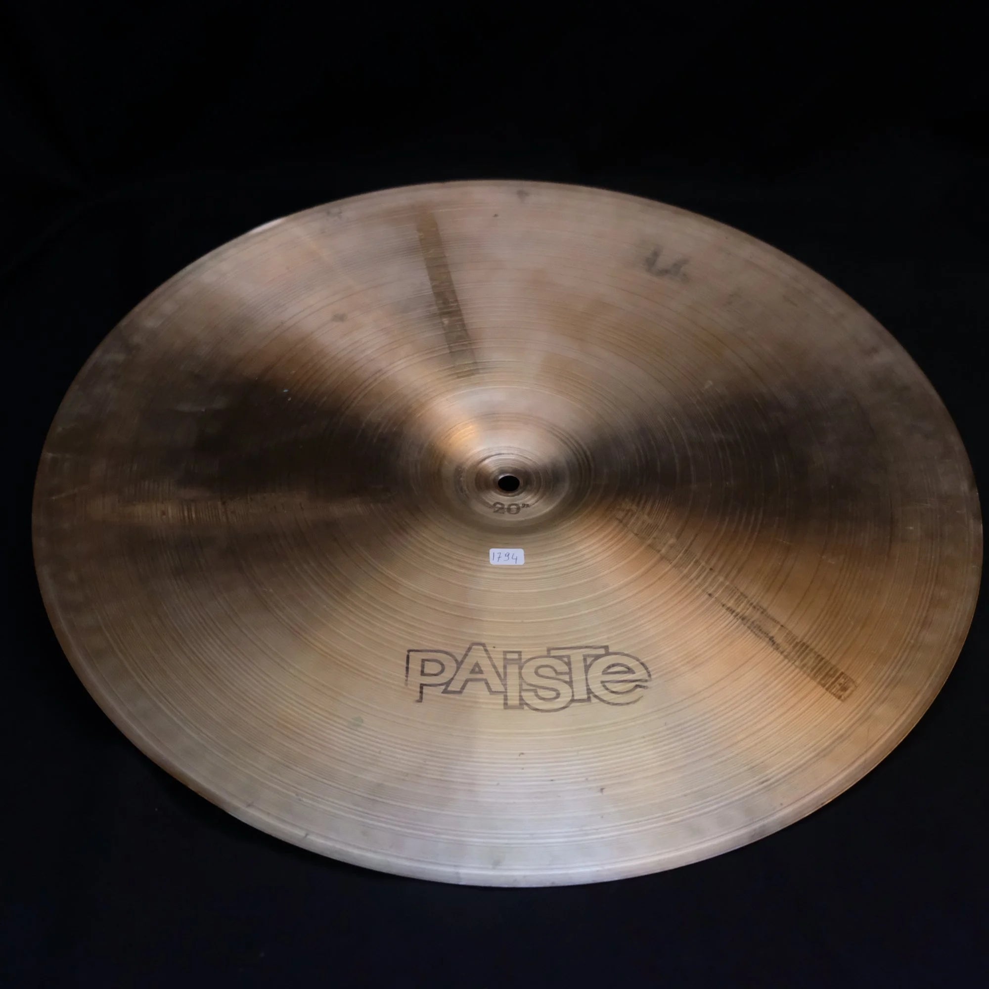 20" Paiste 2002 Crash black logo from 1977