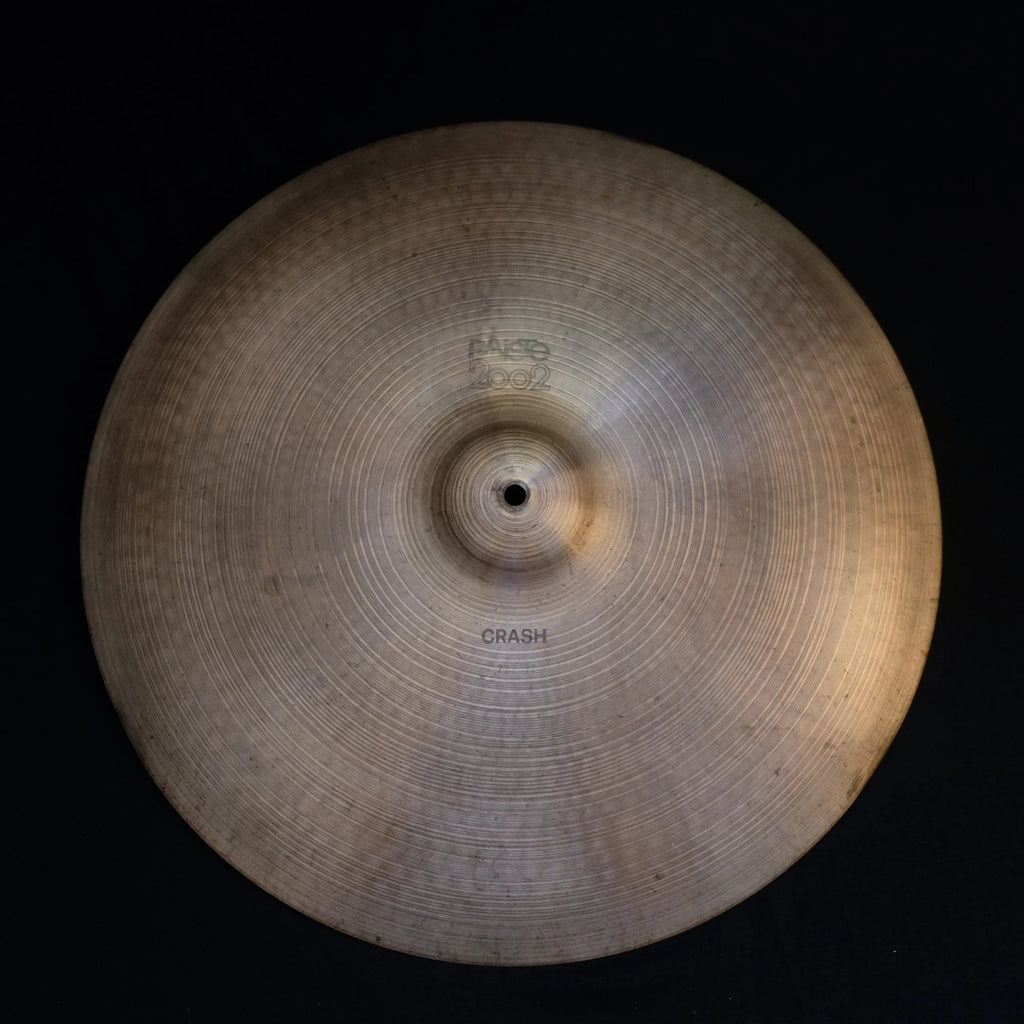 20" Paiste 2002 Crash black logo from 1977