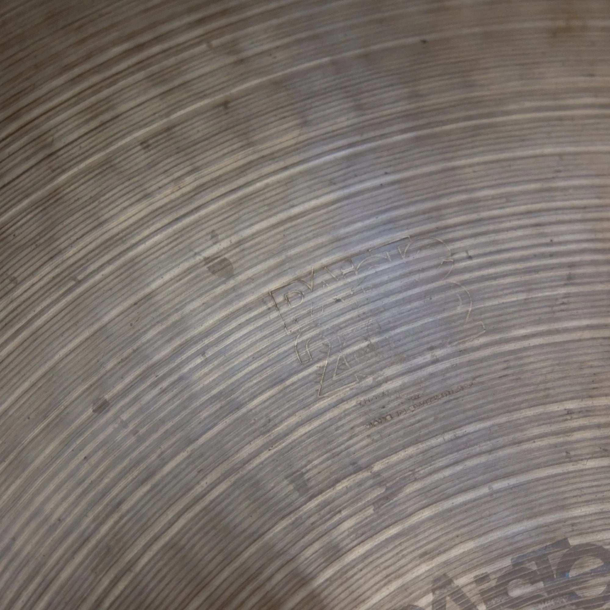 20" Paiste 2002 Crash black logo from 1977