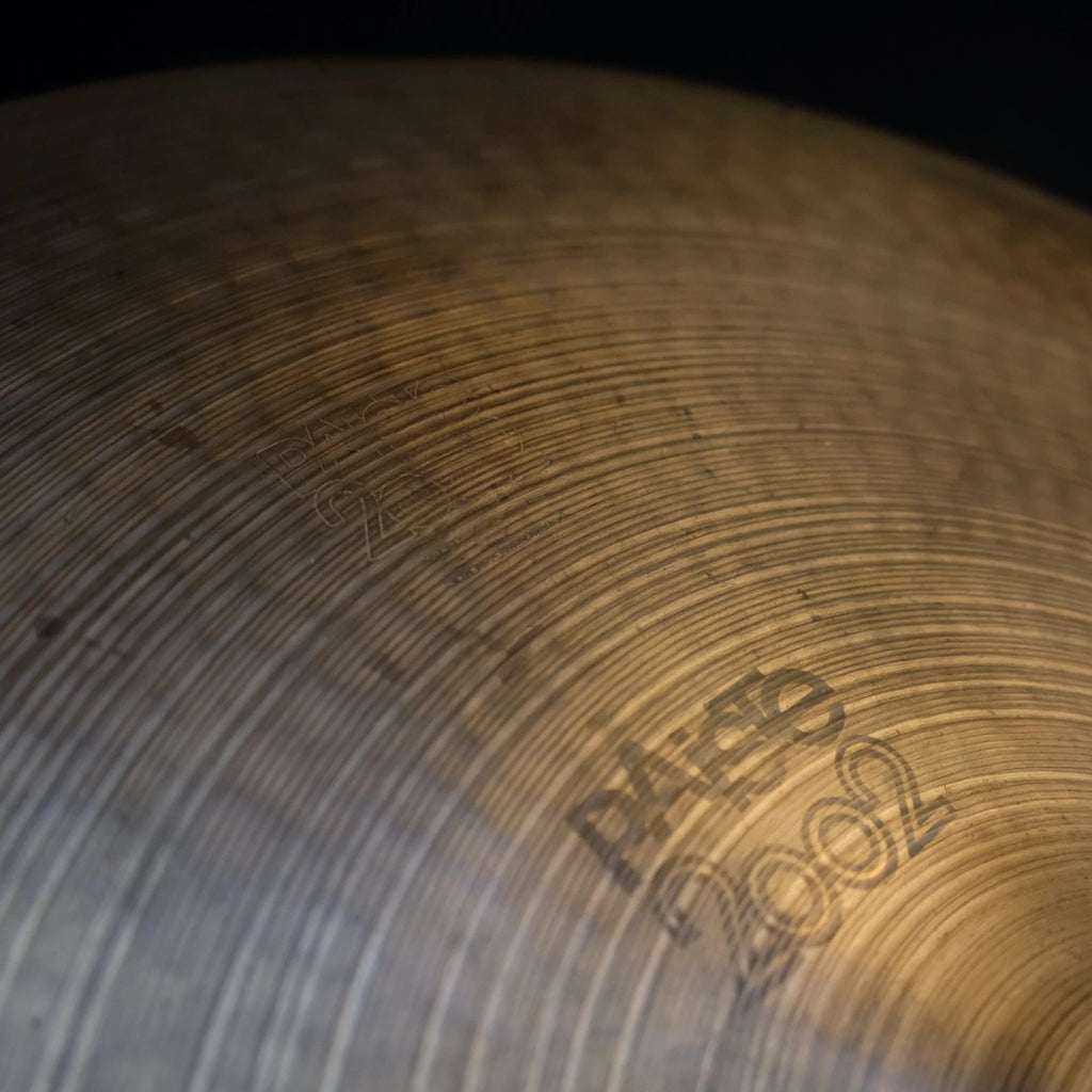 20" Paiste 2002 Crash black logo from 1977