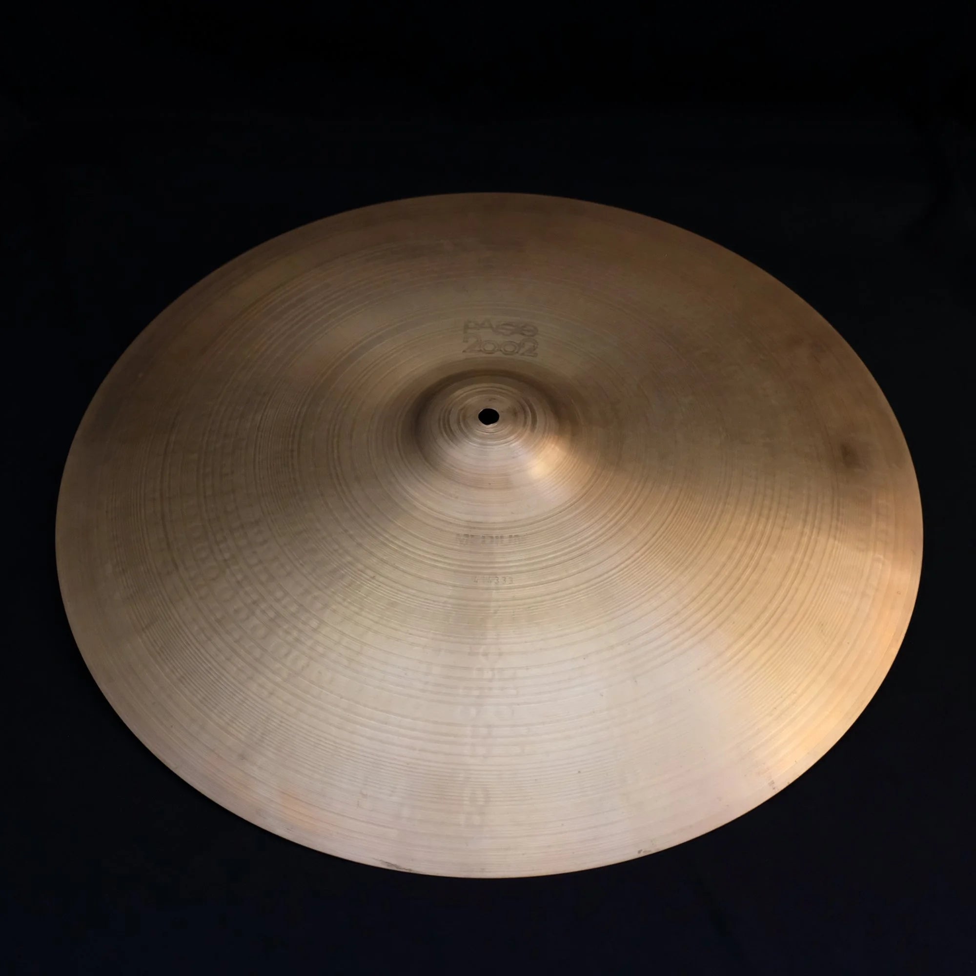 20" Paiste 2002 Medium black logo from 1974