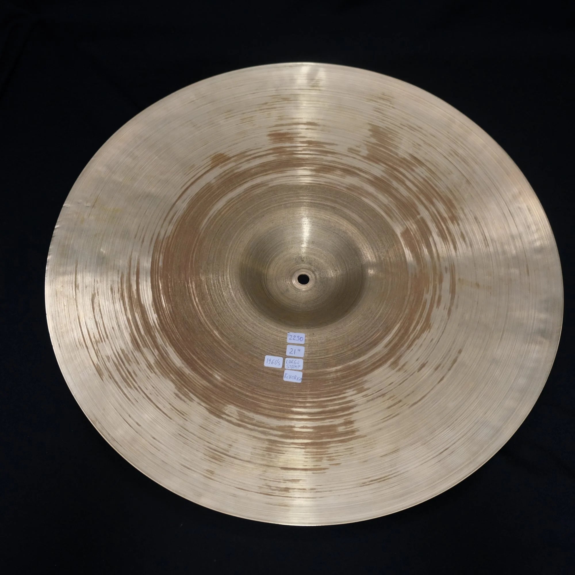 21" Zildjian Avedis Ride Large Stamp from 1960's 2250 grams