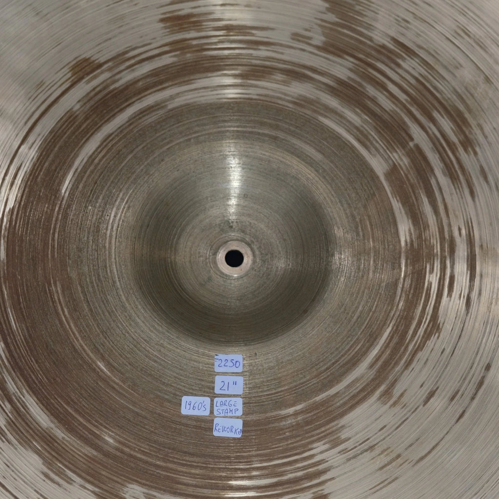 21" Zildjian Avedis Ride Large Stamp from 1960's 2250 grams