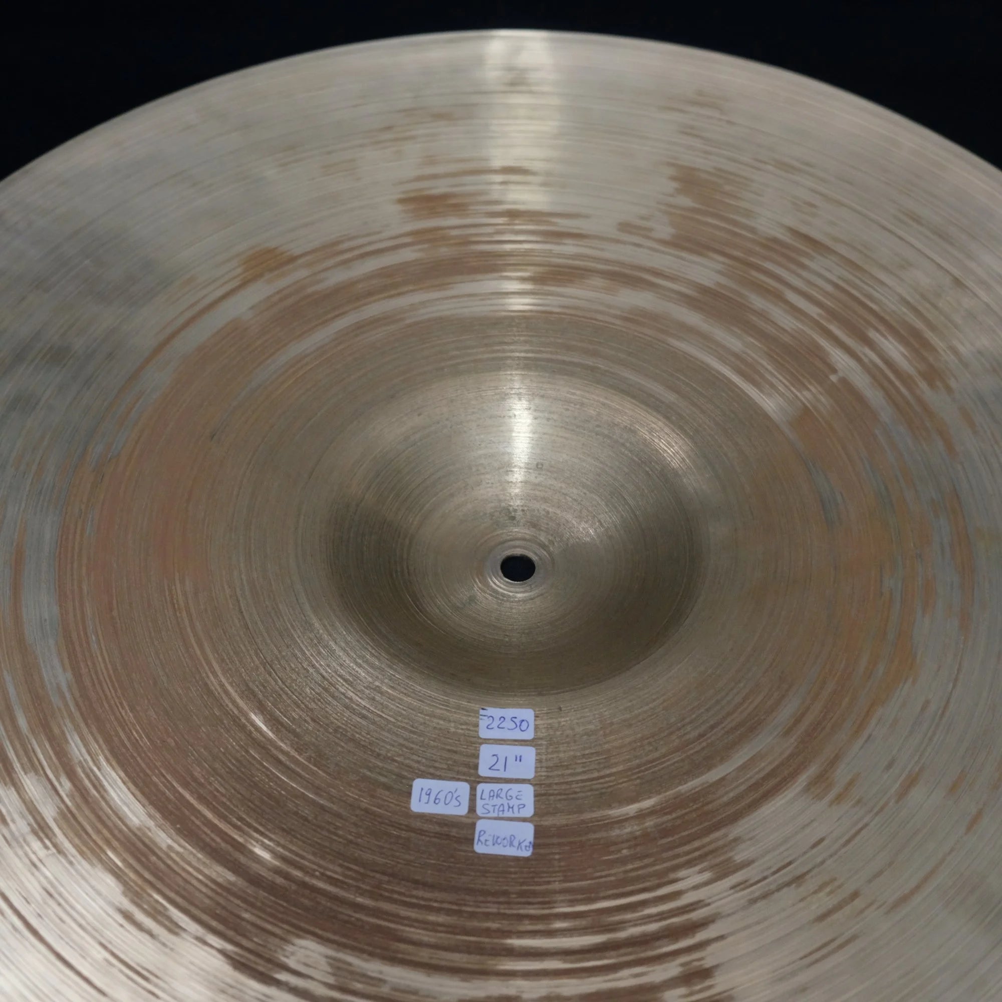 21" Zildjian Avedis Ride Large Stamp from 1960's 2250 grams