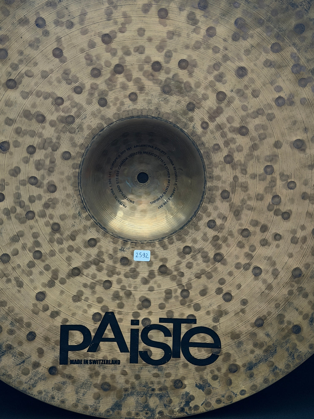 21" Paiste Dark Energy Ride Mark I 2592 grams from 2005