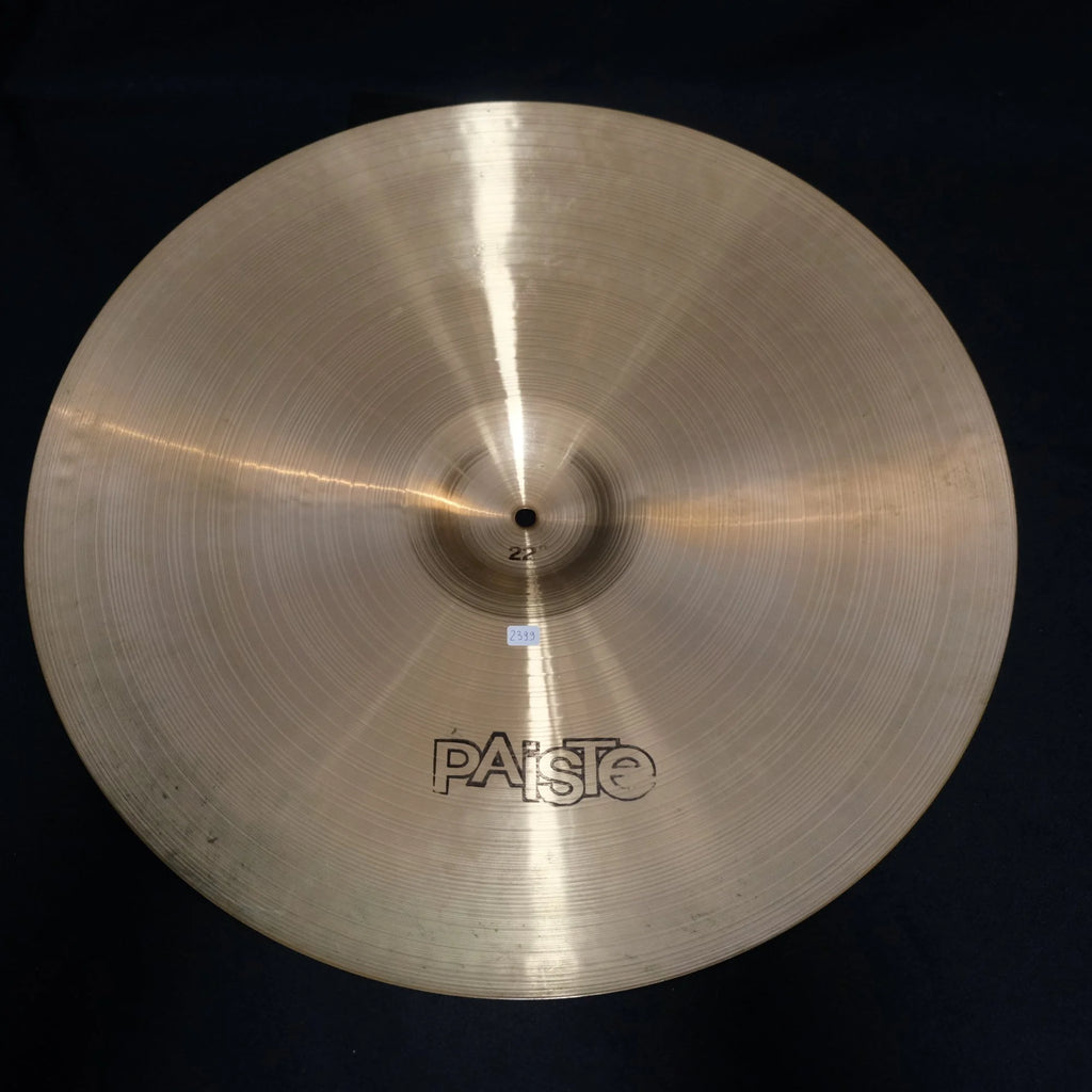 22" Paiste 2002 Crash black logo 2399 grams from 1979