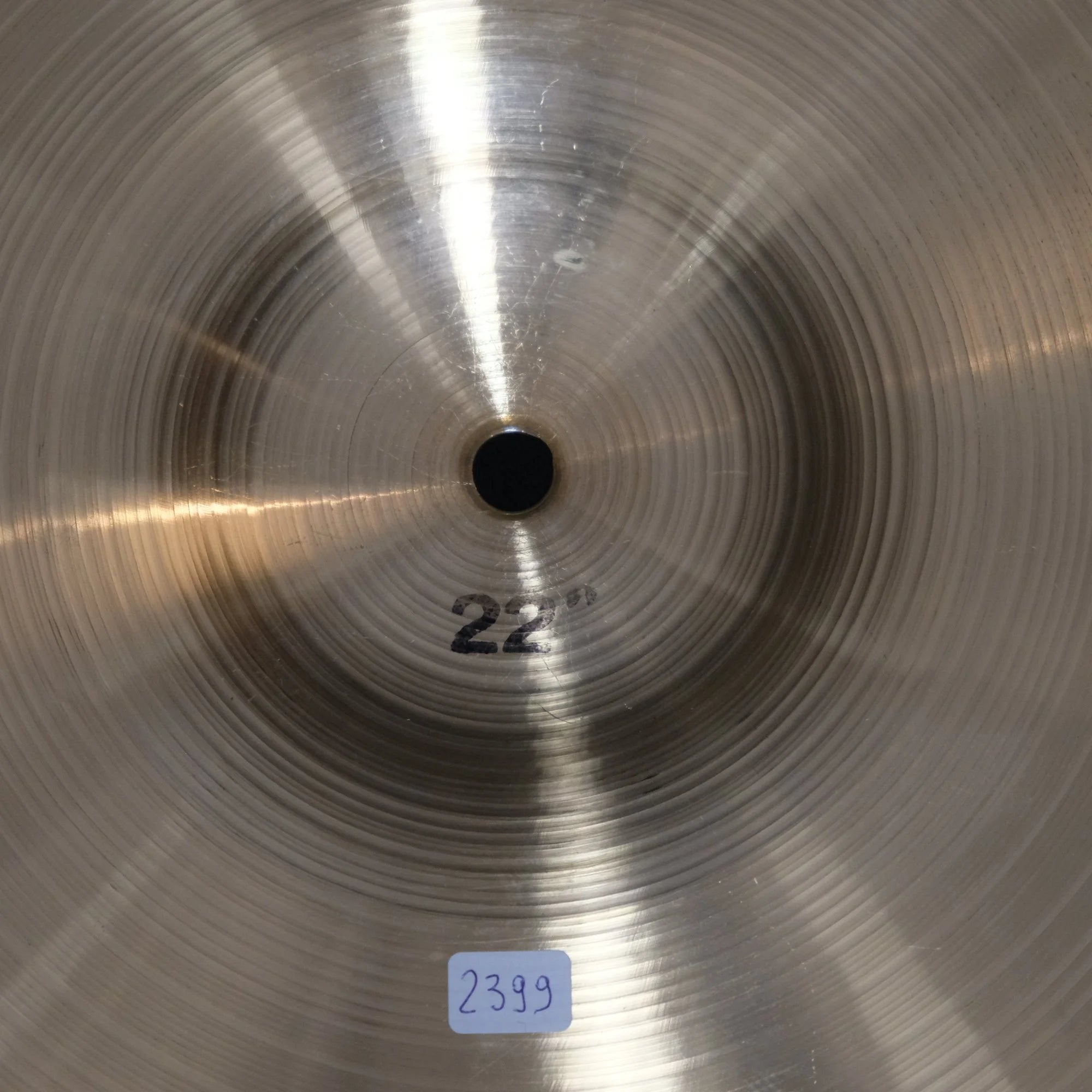 22" Paiste 2002 Crash black logo 2399 grams from 1979
