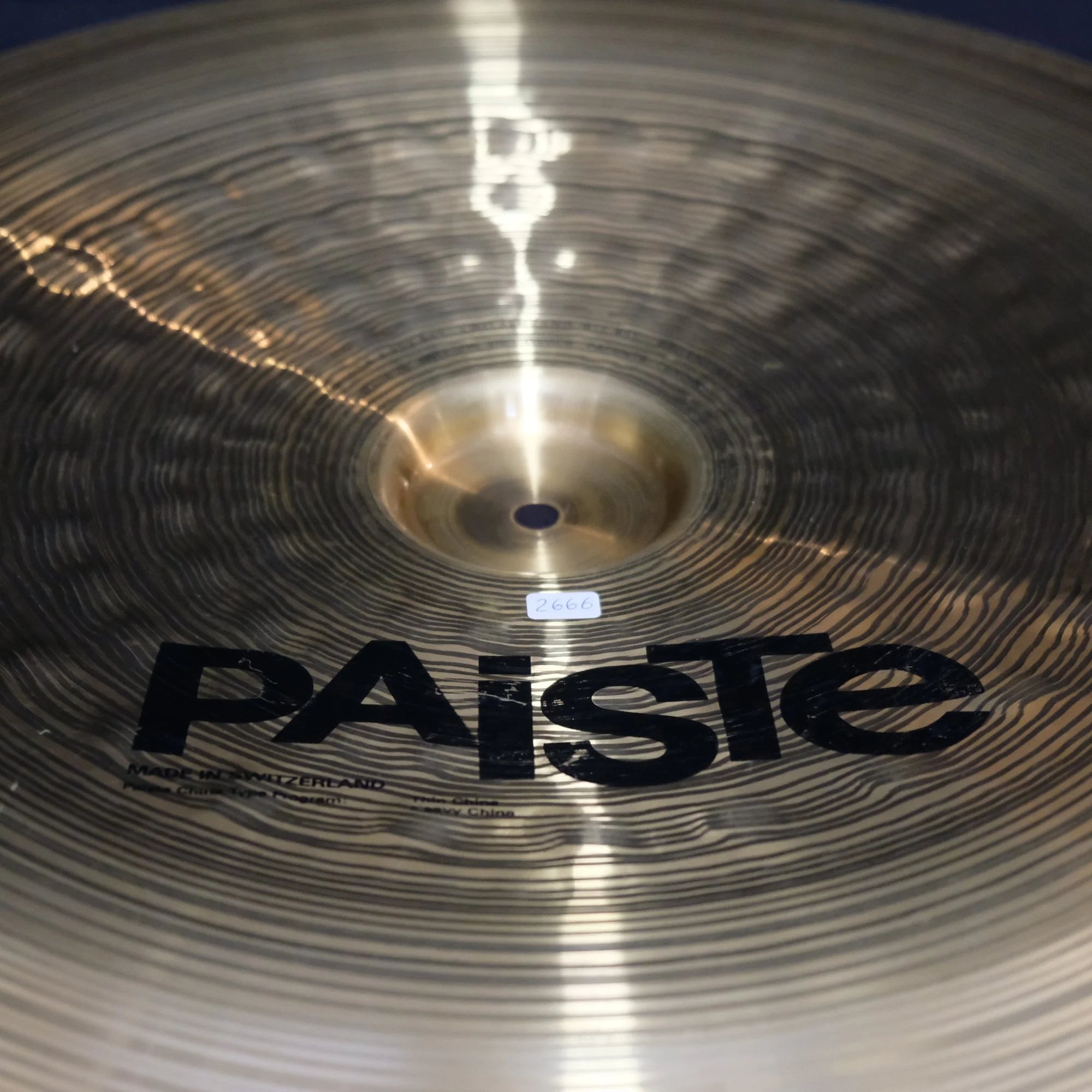 22" Paiste Signature Heavy China 2666 grams from 1991