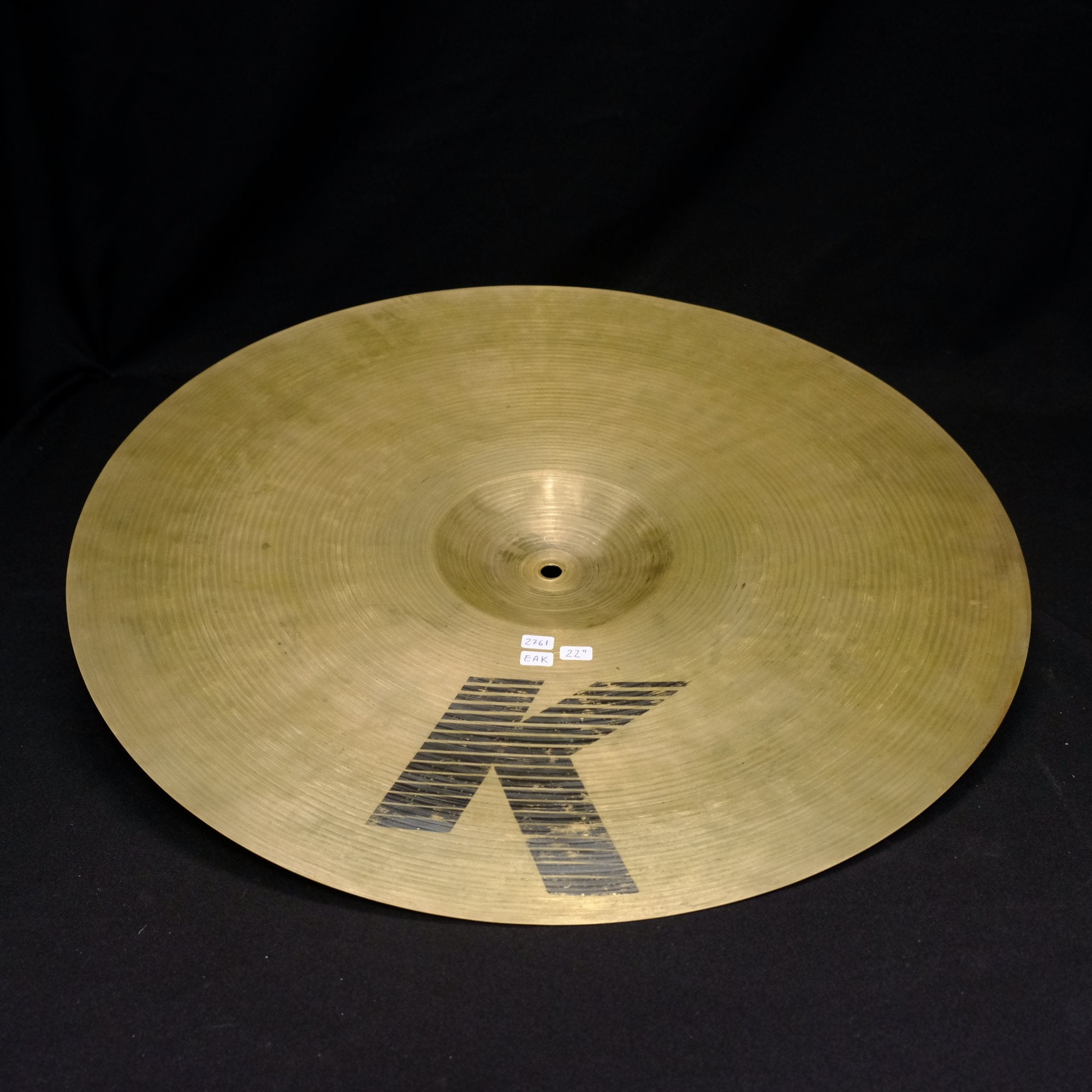 22" Zildjian EAK Crash Ride 2761 grams from 1982-88