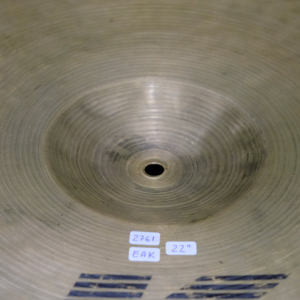 22" Zildjian EAK Crash Ride 2761 grams from 1982-88