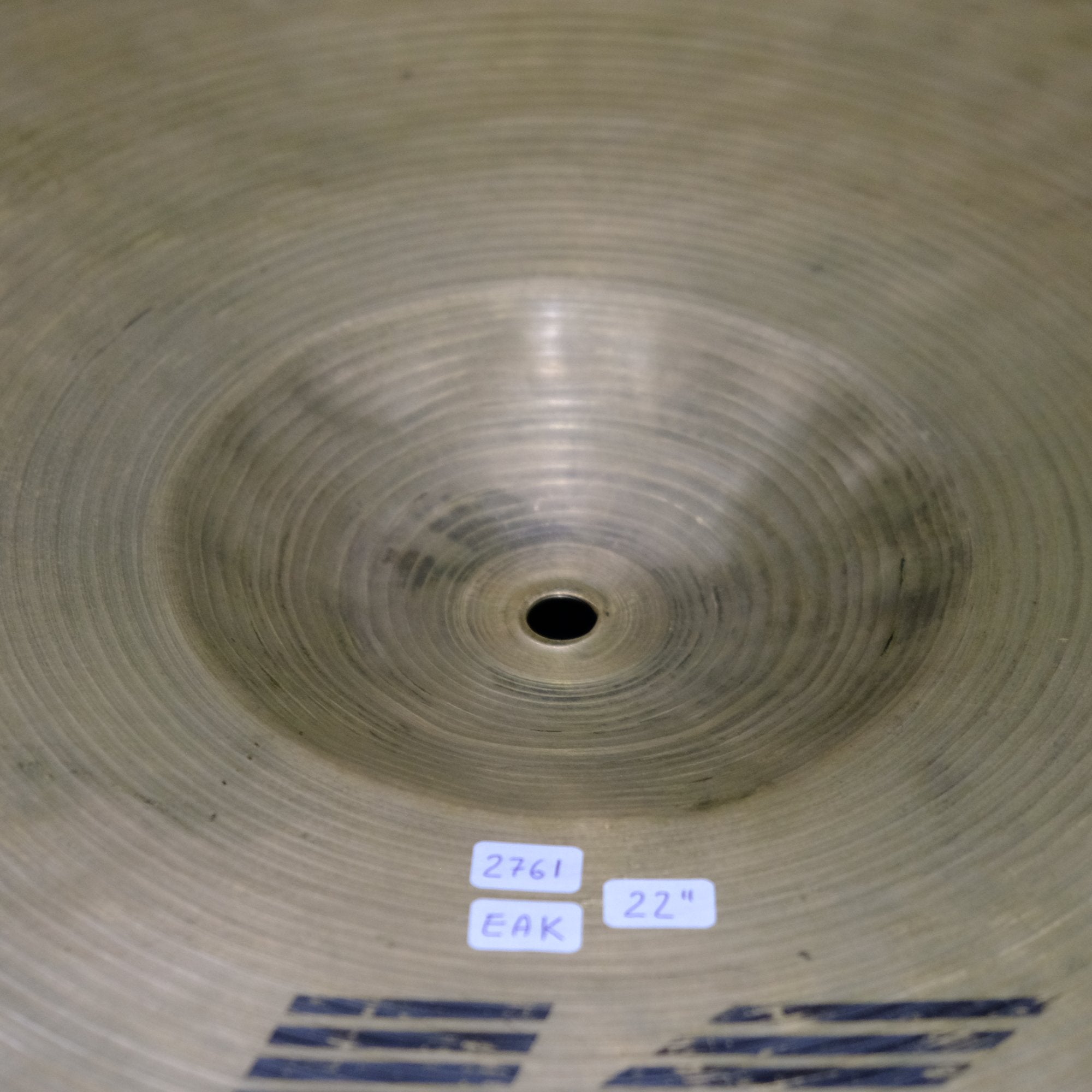 22" Zildjian EAK Crash Ride 2761 grams from 1982-88