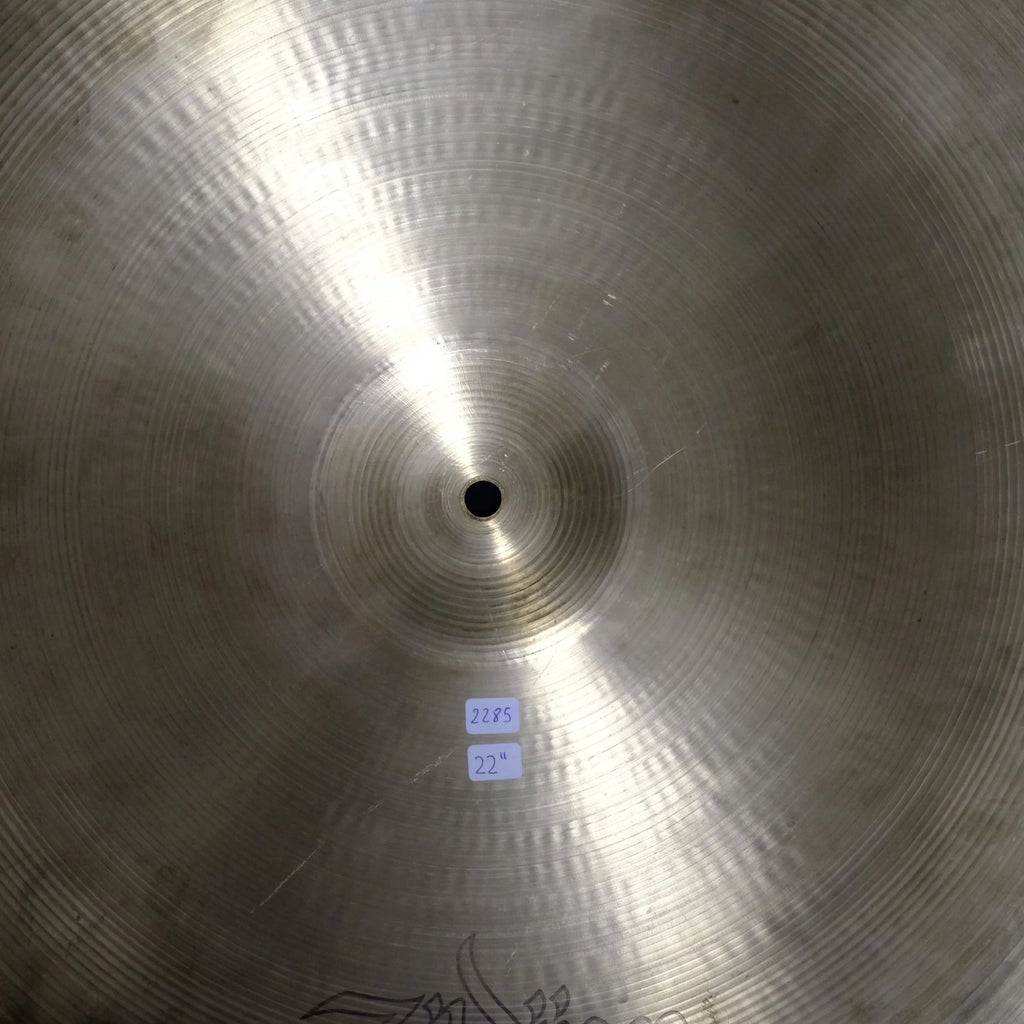 22" Zildjian Avedis Swish 6 x rivets 2285 grams from early 1970's